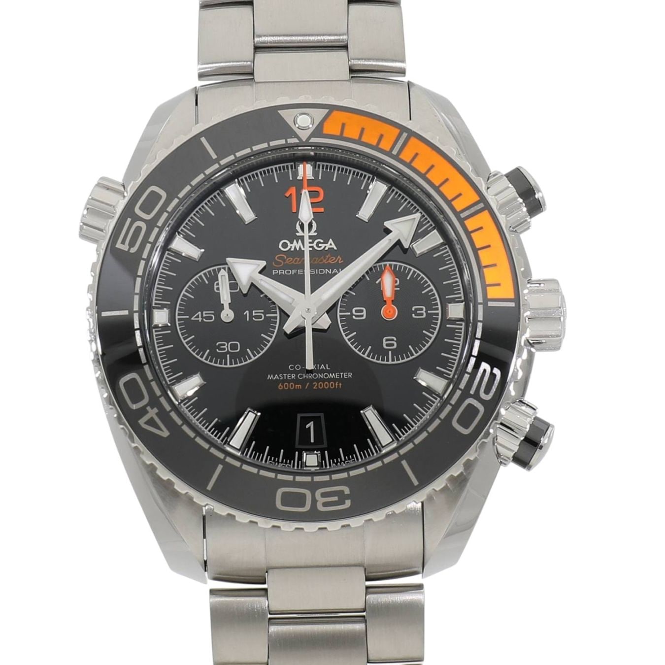 [新品]オメガ シーマスター プラネットオーシャン 600M コーアクシャル マスター クロノメーター クロノグラフ 215.30.46.51.01.002 ブラック メンズ