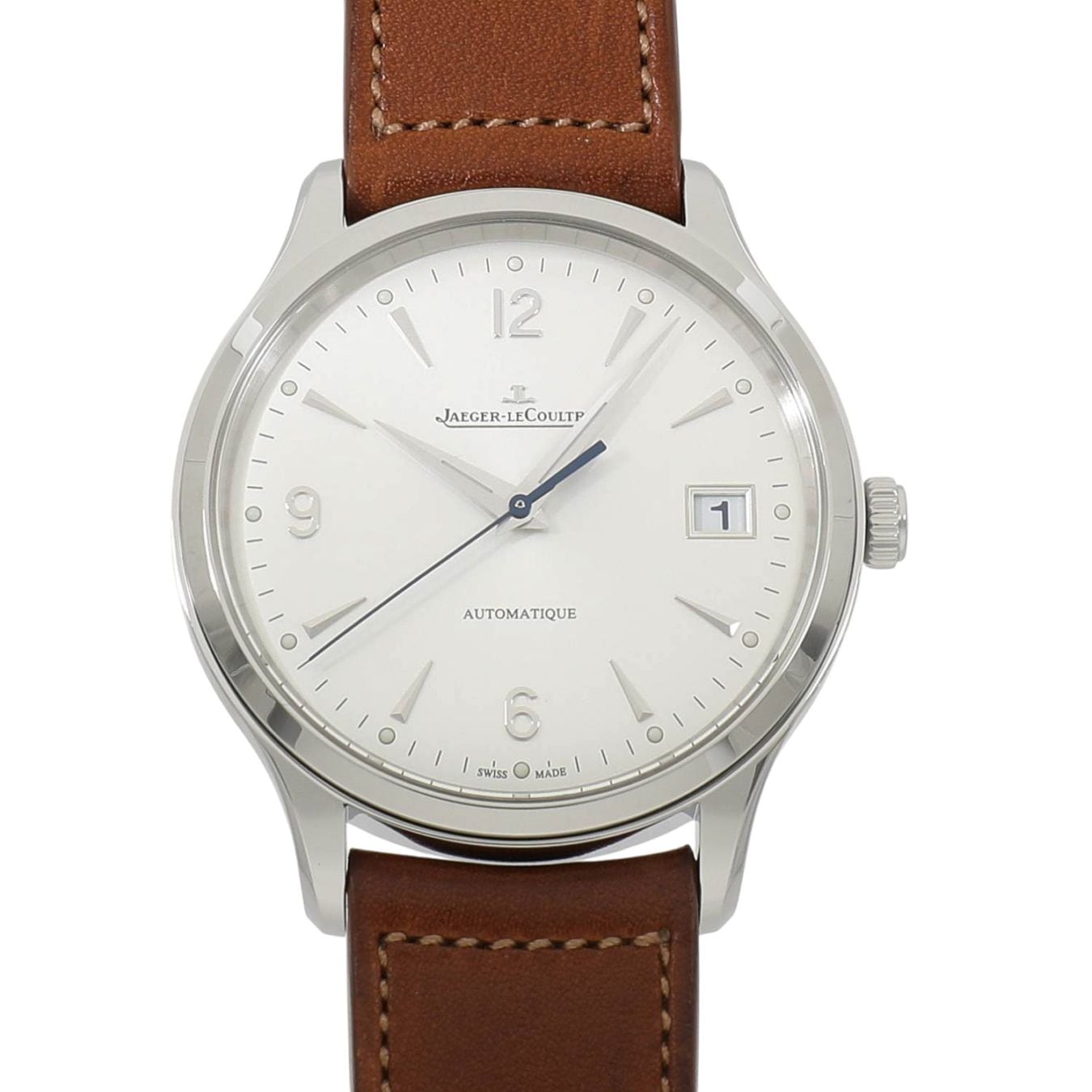 [中古]ジャガールクルト マスター コントロール デイト Q4018420 / 830.8.A0.S シルバーグレー メンズ