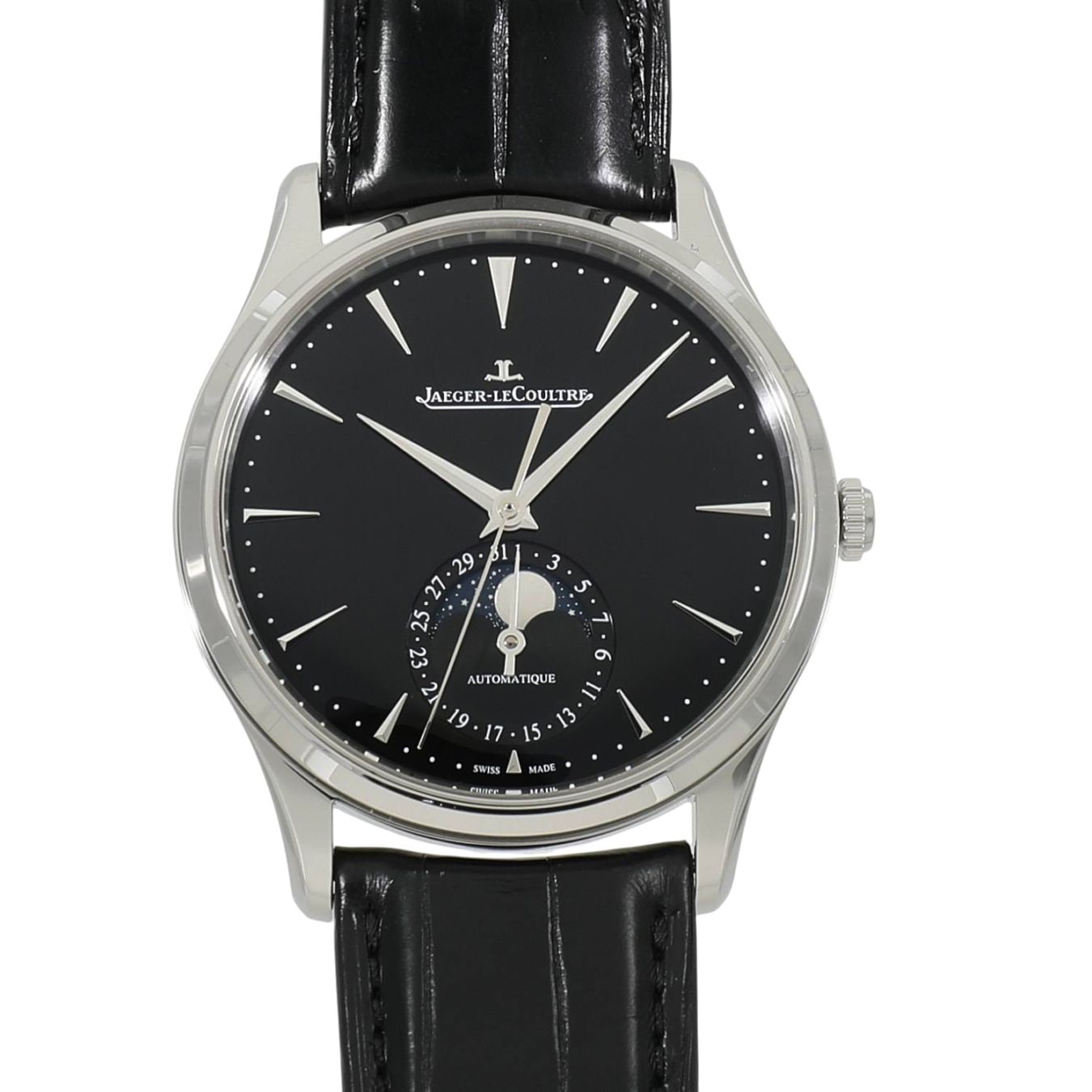 [中古]ジャガールクルト マスター ウルトラスリム ムーン Q1368471 / 109.8.A5.S ブラック メンズ