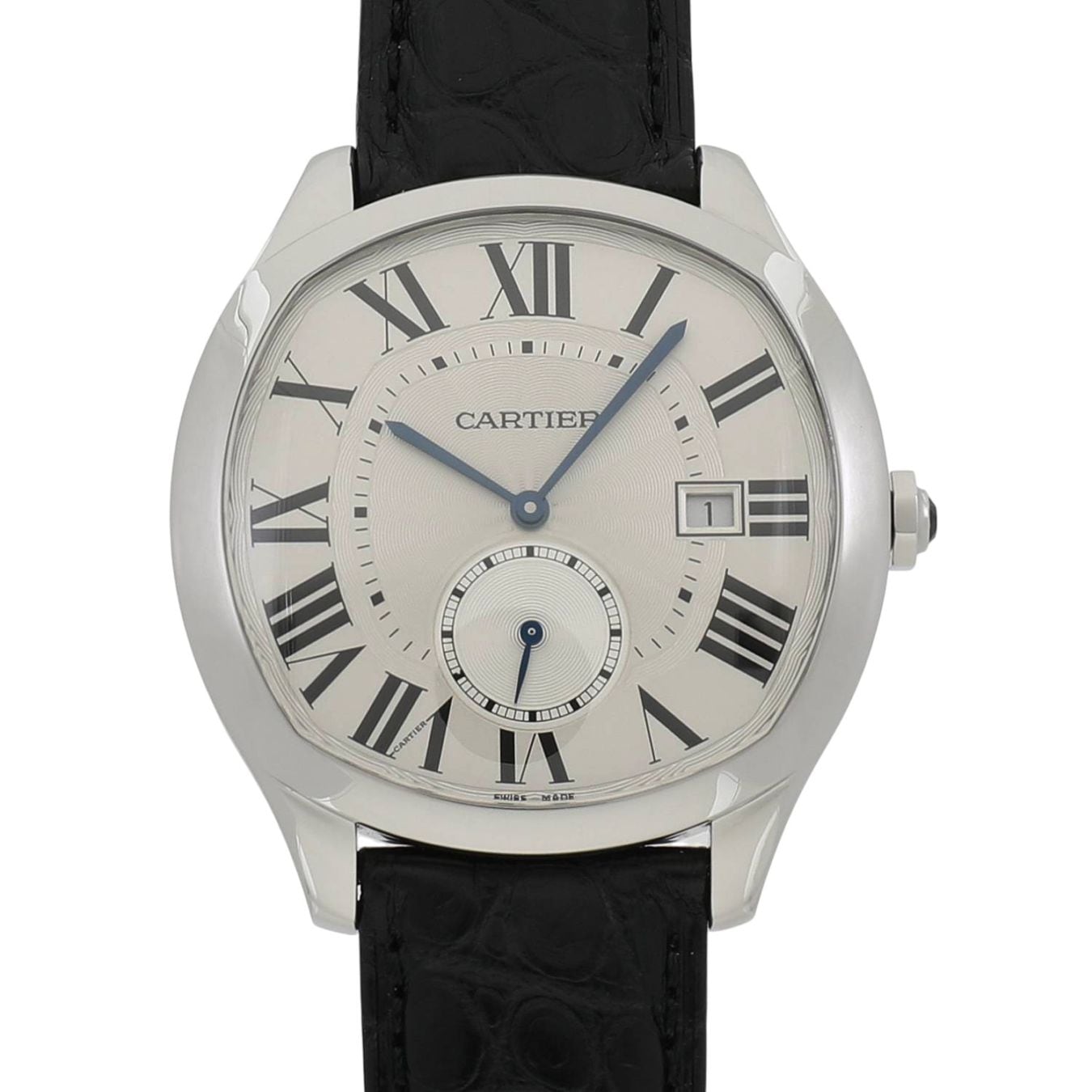 [中古]カルティエ ドライブ ドゥ カルティエ ウォッチ ラージ WSNM0004 シルバー メンズ