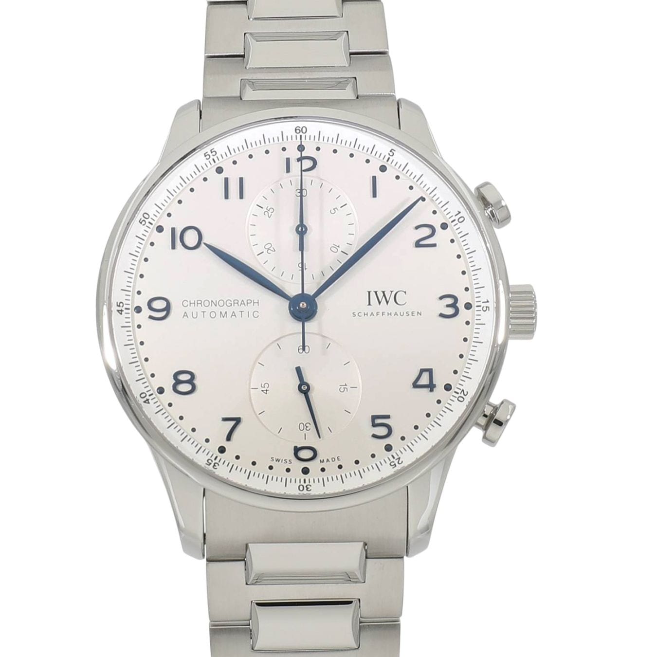 [中古]IWC ポルトギーゼ クロノグラフ IW371617 シルバー メンズ