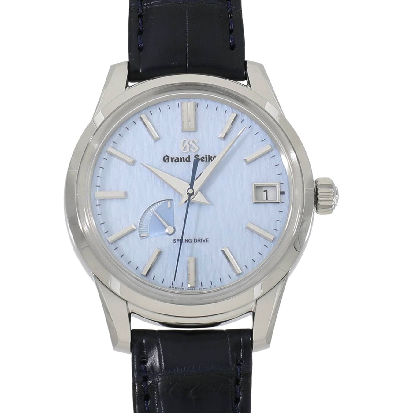 [未使用]セイコー グランドセイコー エレガンスコレクション スプリングドライブ パワーリザーブ 雪白ブルー SBGA407 / 9R65-0DJ0 ブルー メンズ