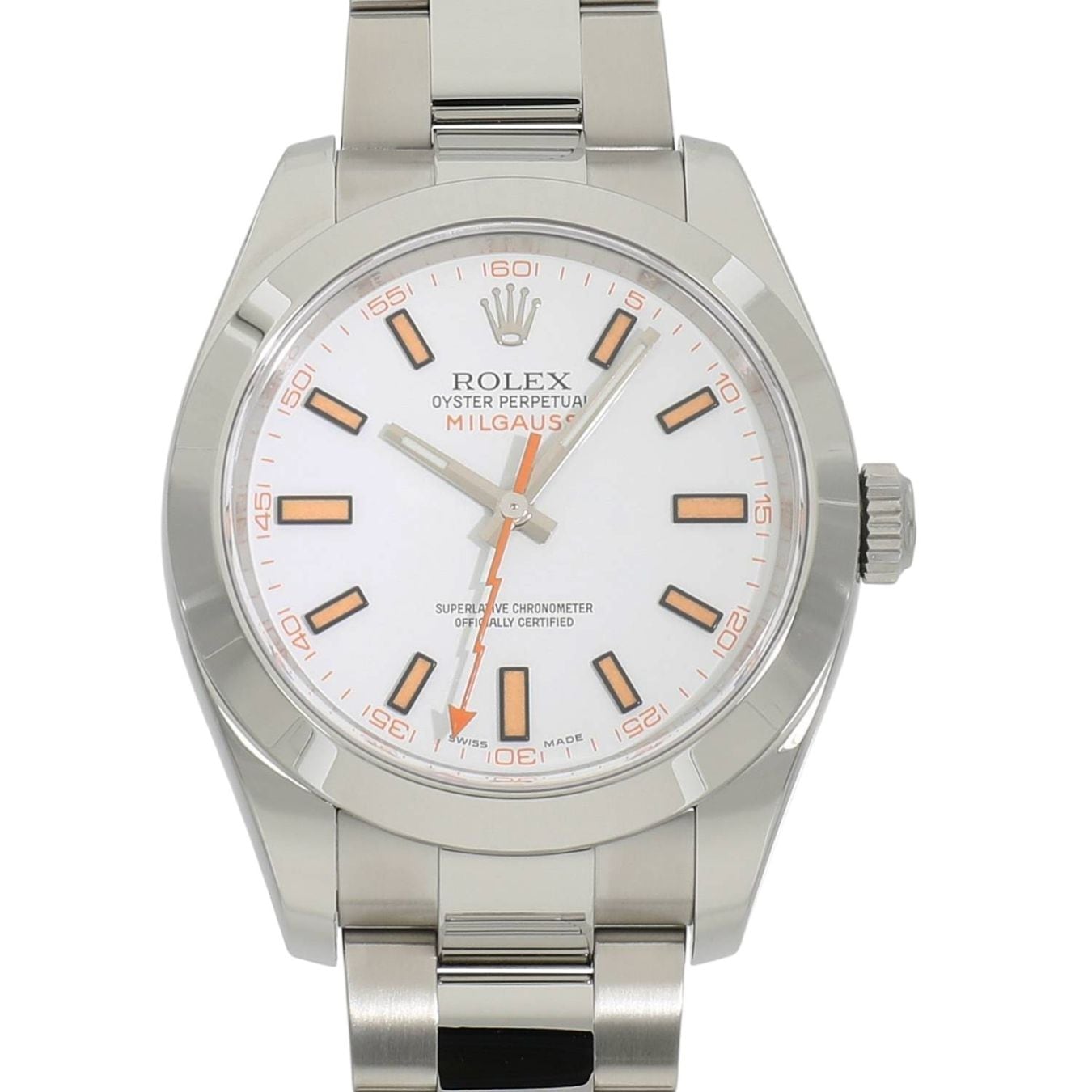 [中古]ロレックス ミルガウス 116400 ランダム ホワイト メンズ