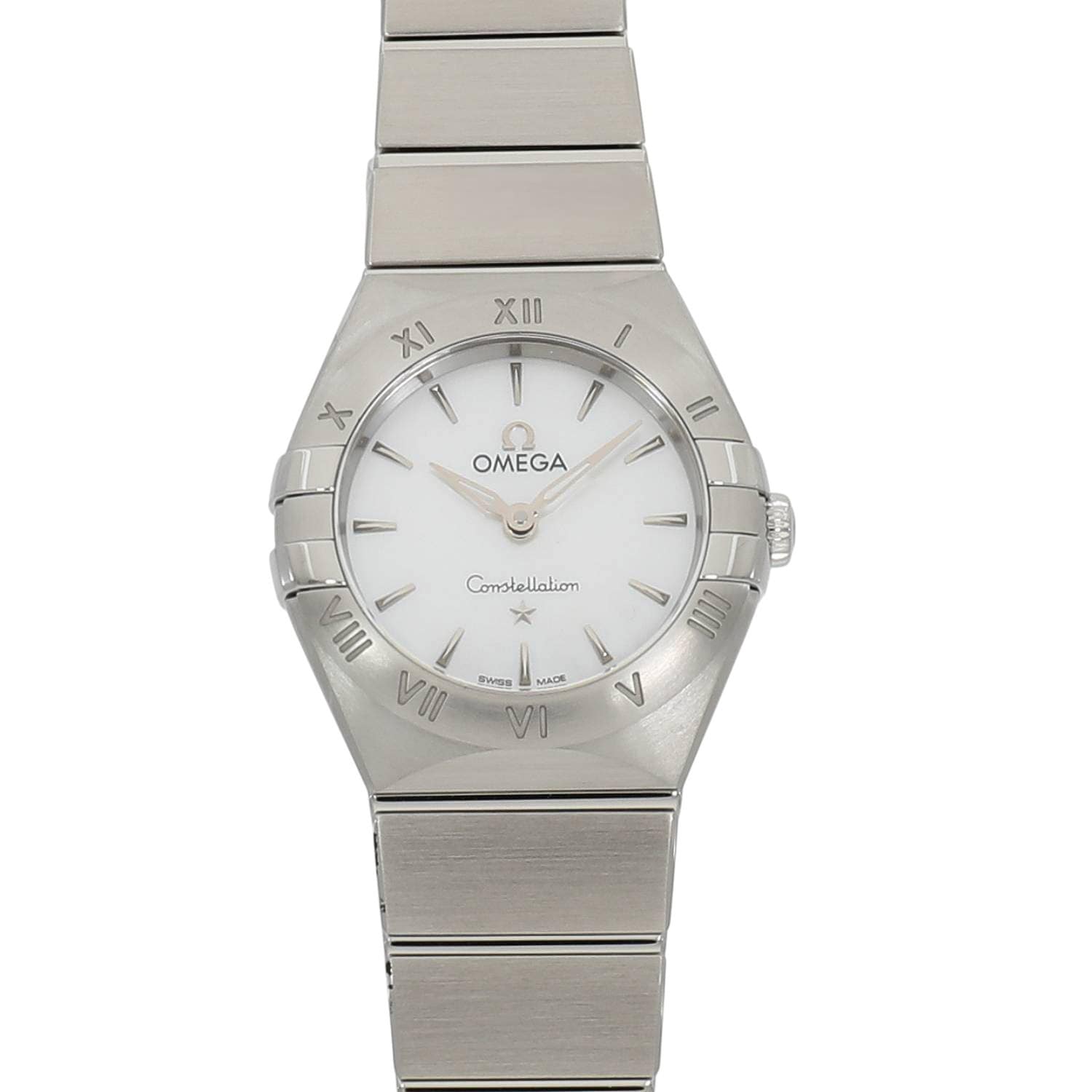 [新品]オメガ コンステレーション マンハッタン クォーツ 131.10.25.60.05.001 ホワイトシェル レディース