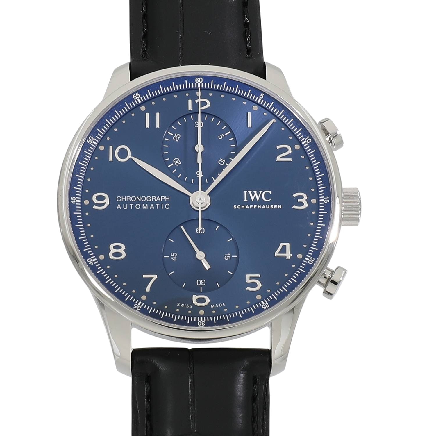 [中古]IWC ポルトギーゼ クロノグラフ IW371606 ブルー メンズ