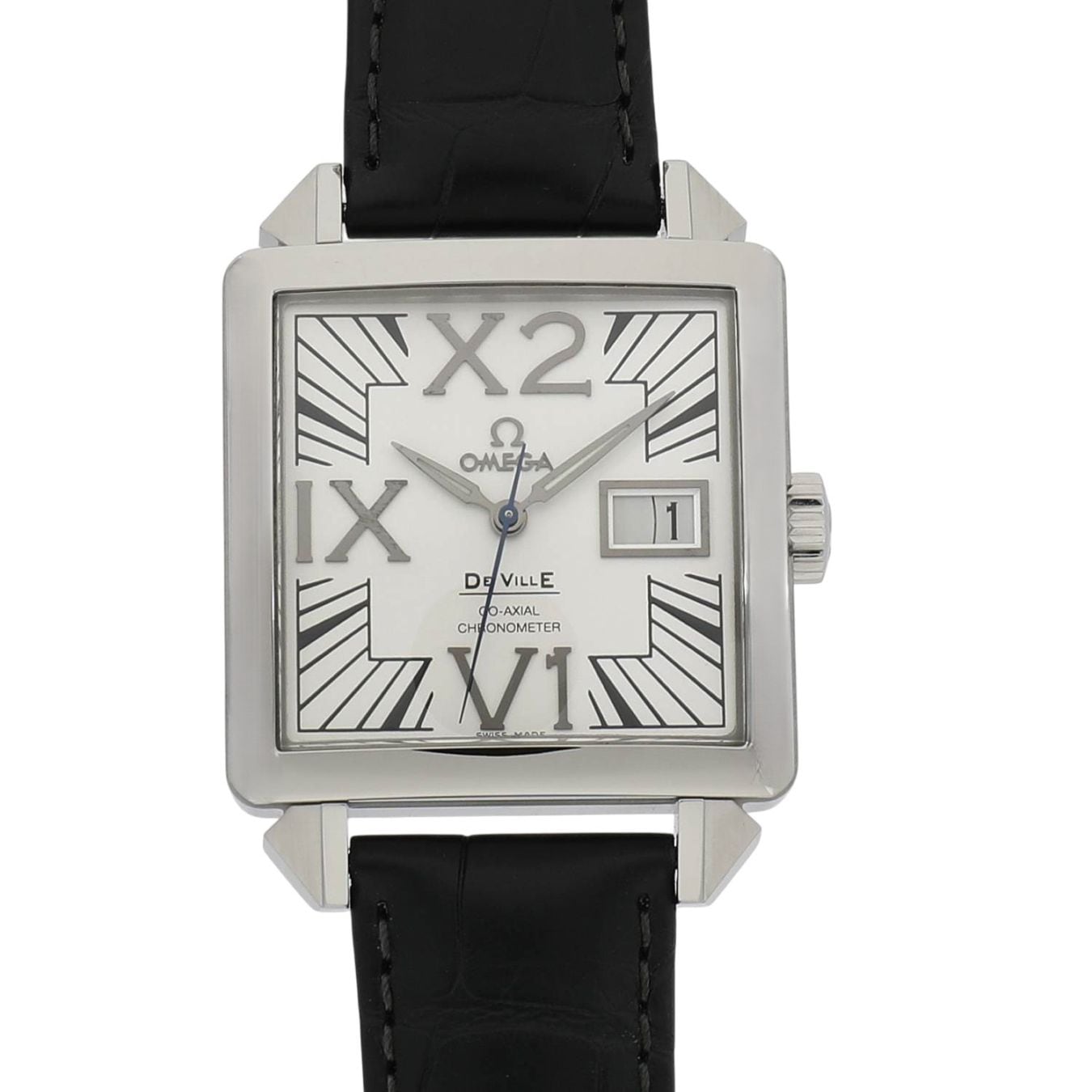 [中古]オメガ デ・ヴィル X2 ビッグ デイト 7813.30.39 シルバー メンズ