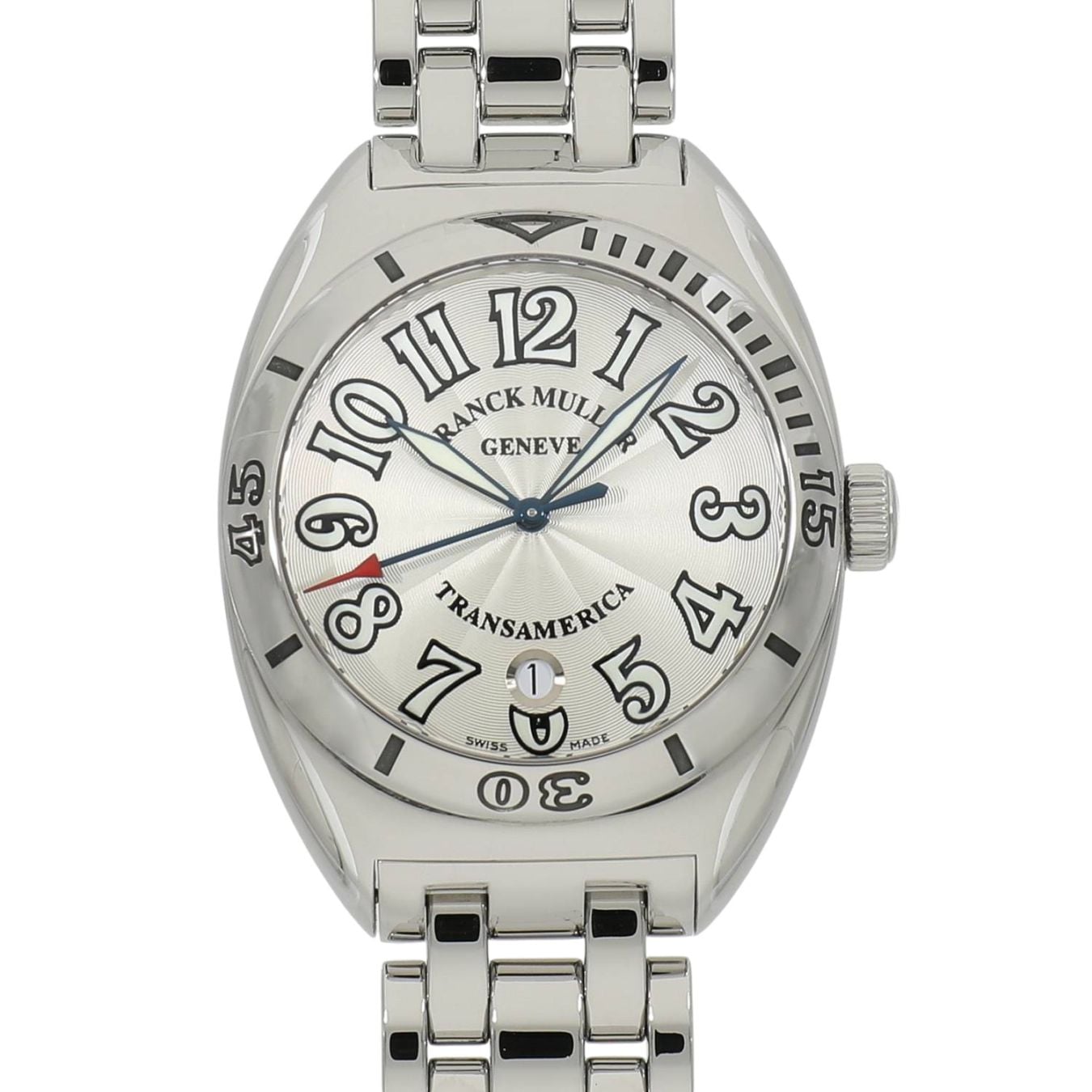 [中古]フランクミュラー トランス アメリカ センターセコンド 2000SCP OAC シルバー メンズ