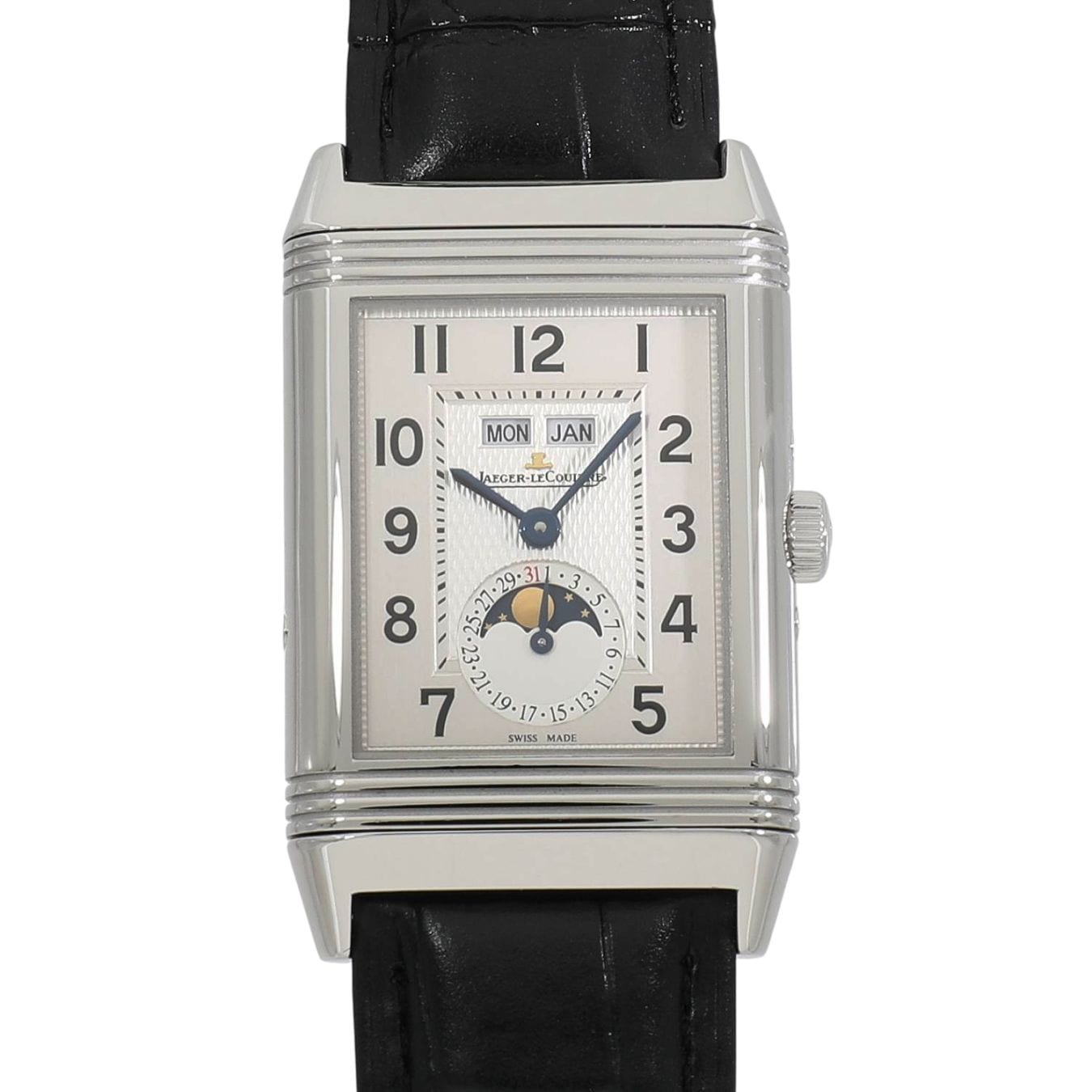 [中古]ジャガールクルト グランド レベルソ カレンダー Q3758420 / 273.8.84 シルバー メンズ