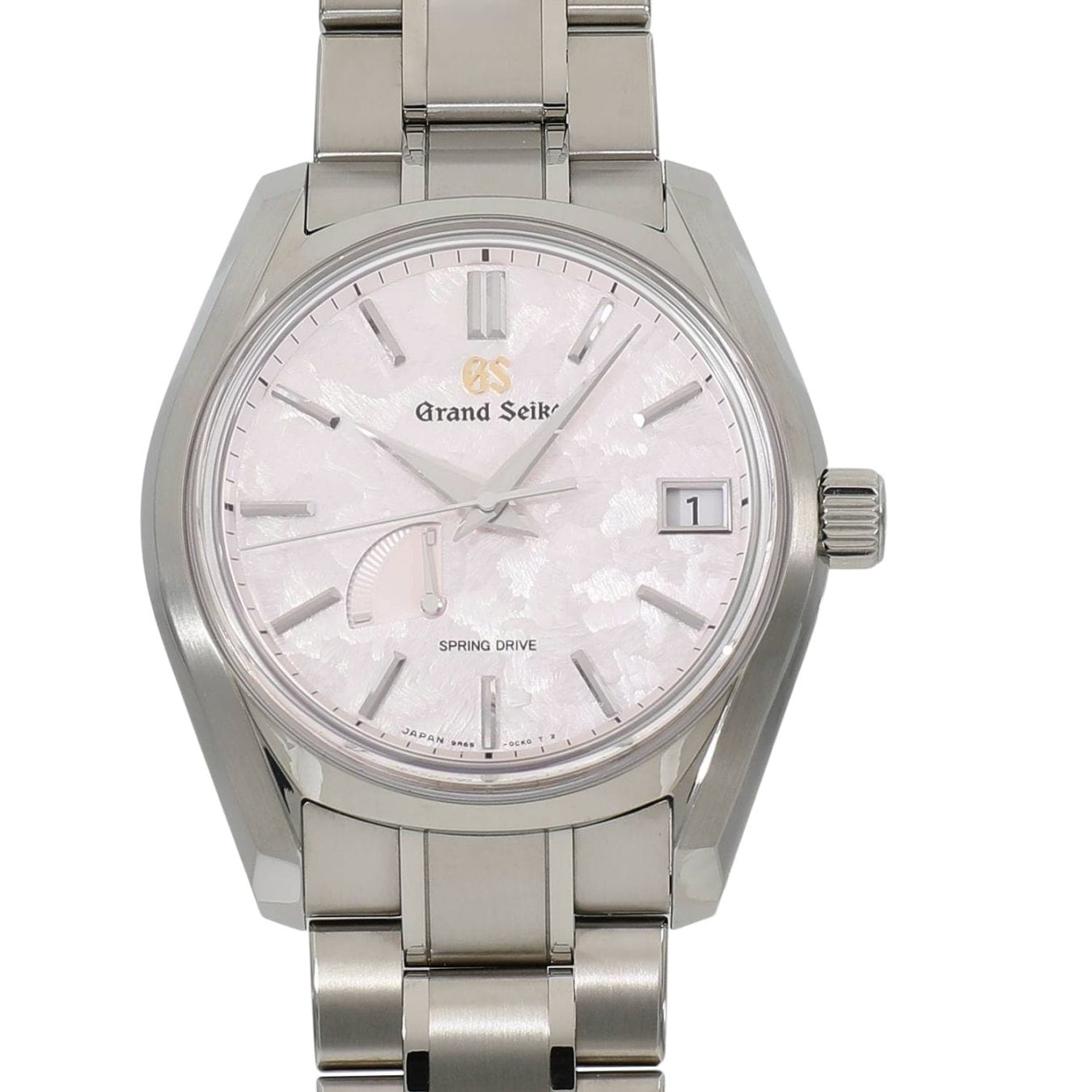 [中古]セイコー グランドセイコー ヘリテージコレクション スプリングドライブ パワーリザーブ 春分・花筏 SBGA443 / 9R65-0DG0 ピンク メンズ
