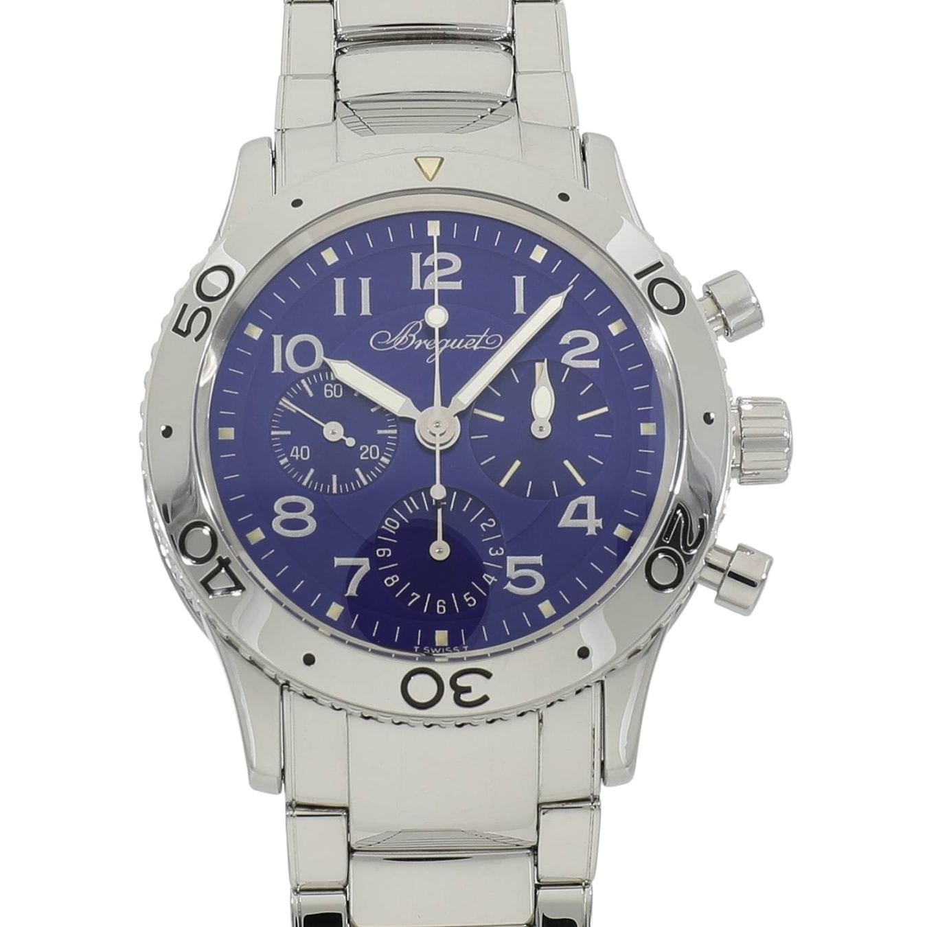 [中古]ブレゲ タイプ XX アエロナバル 世界限定1000本 3807ST/J2/SW9 ブルー メンズ