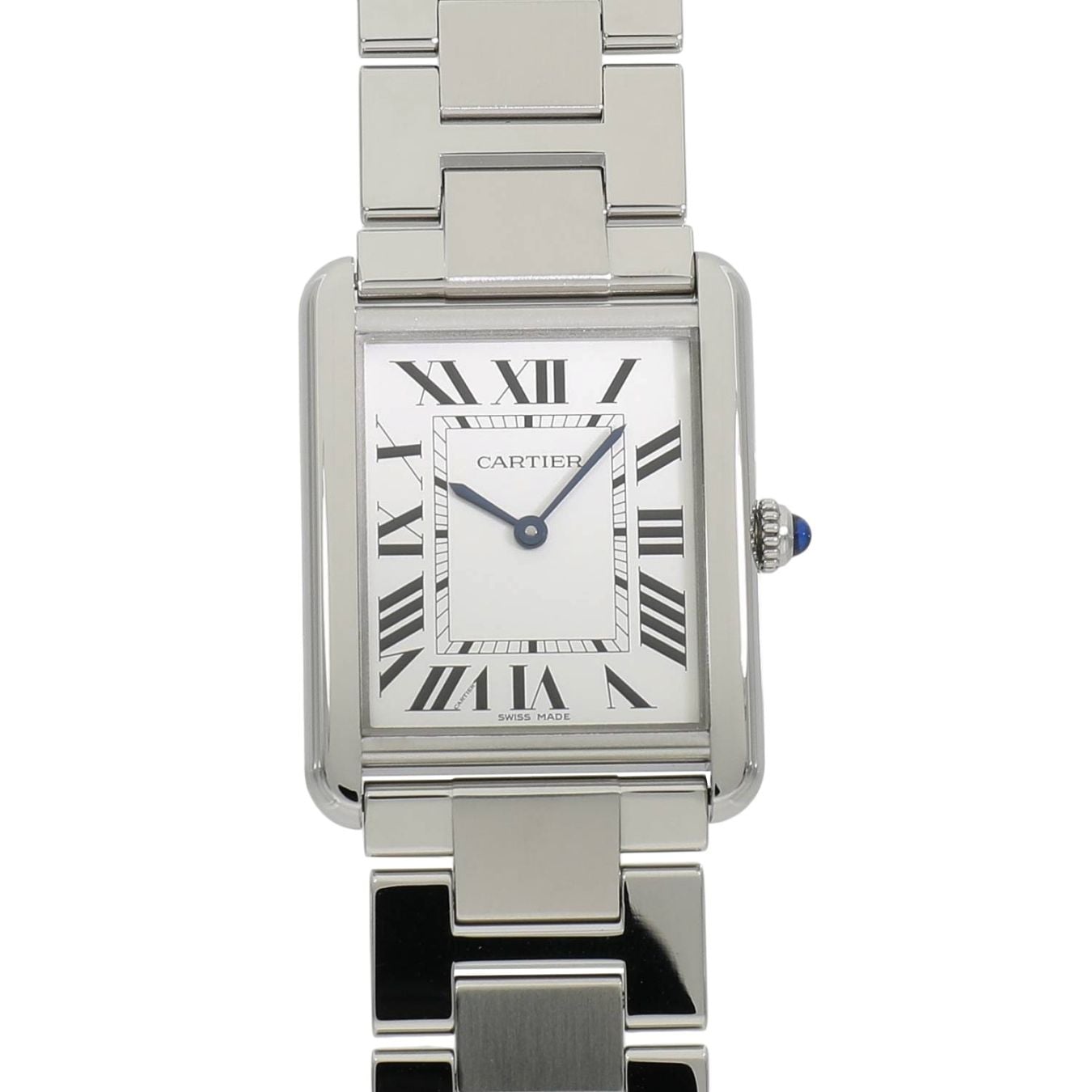 [中古]カルティエ タンク ソロ ウォッチ LM W5200014 シルバー ユニセックス