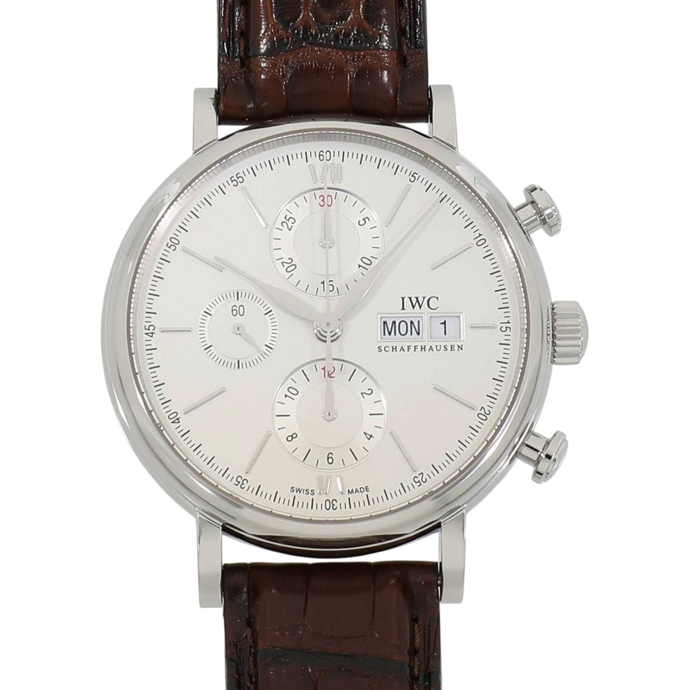 [中古]IWC ポートフィノ クロノグラフ IW391027 シルバー メンズ