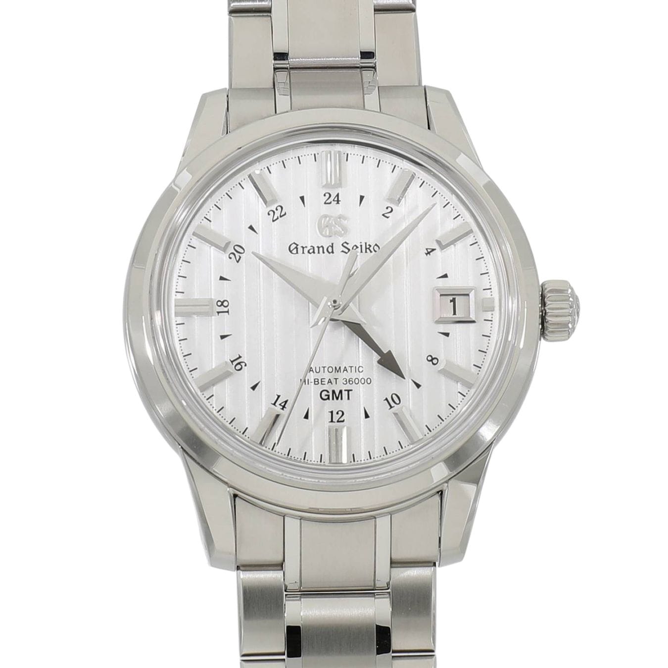 [未使用]セイコー グランドセイコー エレガンスコレクション メカニカル ハイビート GMT 雪化床 SBGJ271(9S86-00N0) ホウイト メンズ