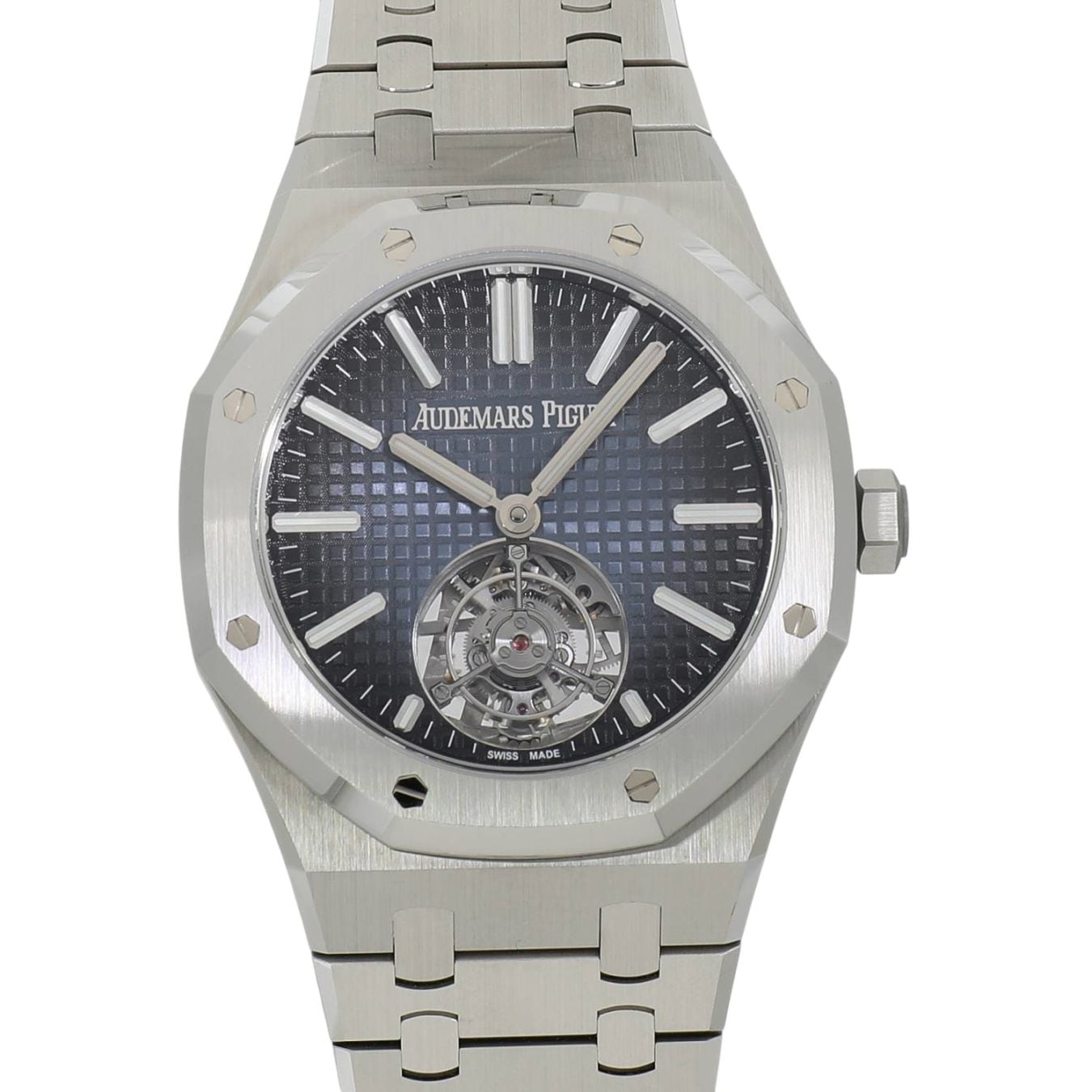 [中古]オーデマピゲ ロイヤル オーク フライング トゥールビヨン 26730ST.OO.1320ST.02 スモークブルー メンズ