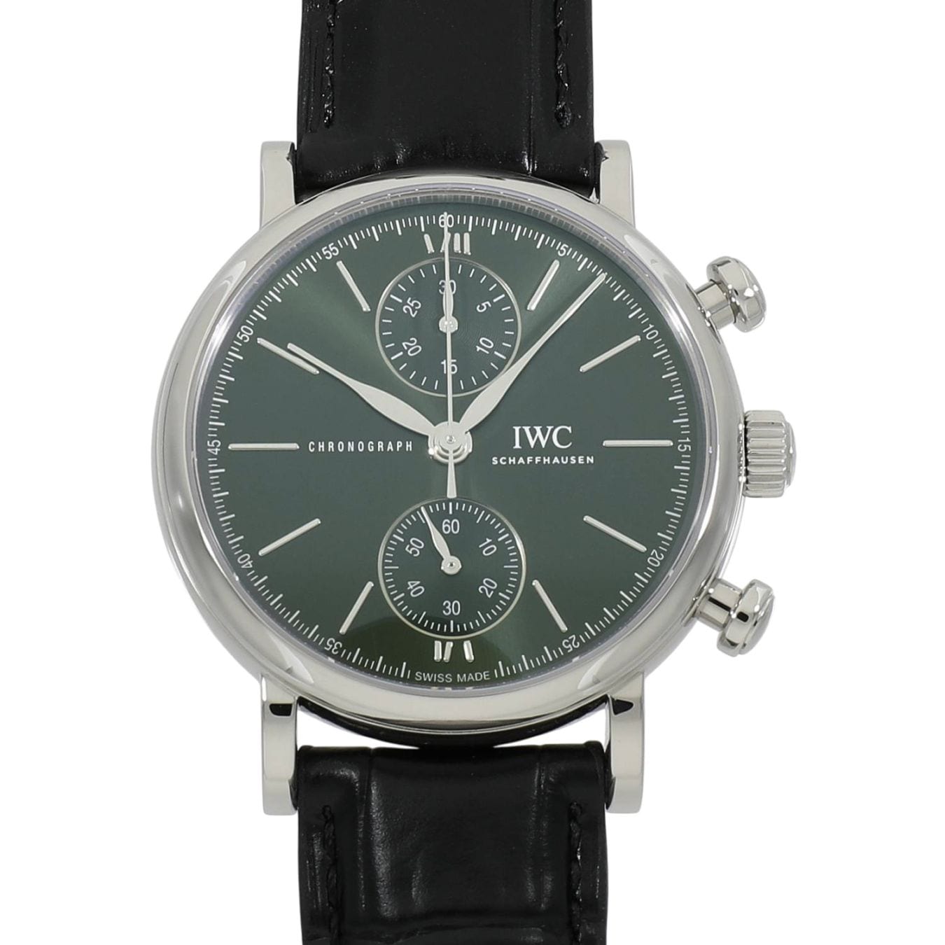 [中古]IWC ポートフィノ クロノグラフ 39 IW391405 グリーン メンズ