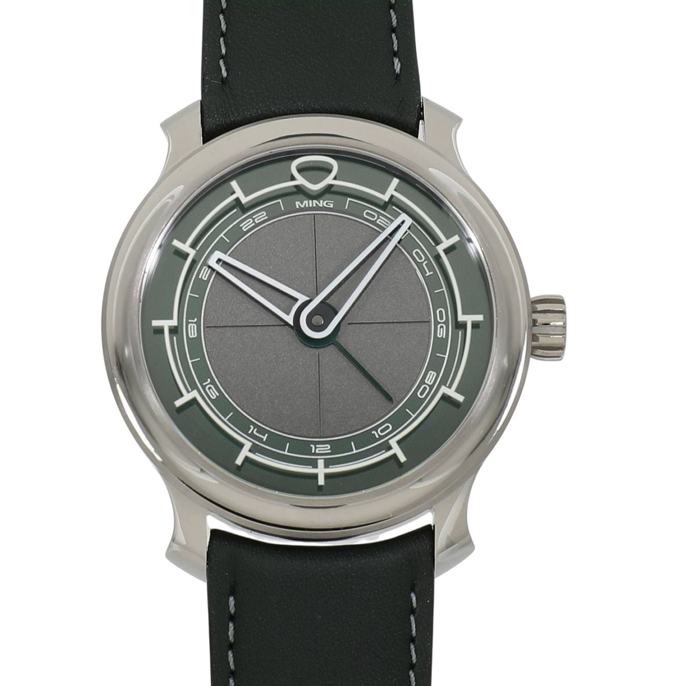 [未使用]MING 22シリーズ 22.01 GMT Kyoto グレー×ダークグリーン メンズ