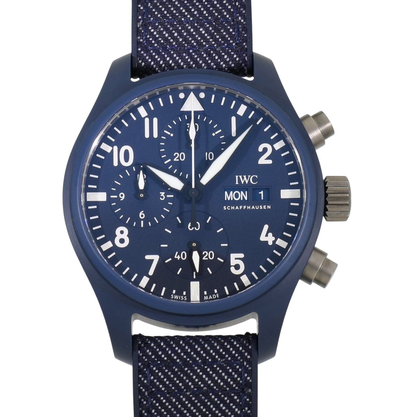 [新品]IWC パイロット ウォッチ クロノグラフ 41 トップガン オセアナ IW389404 ブルー メンズ