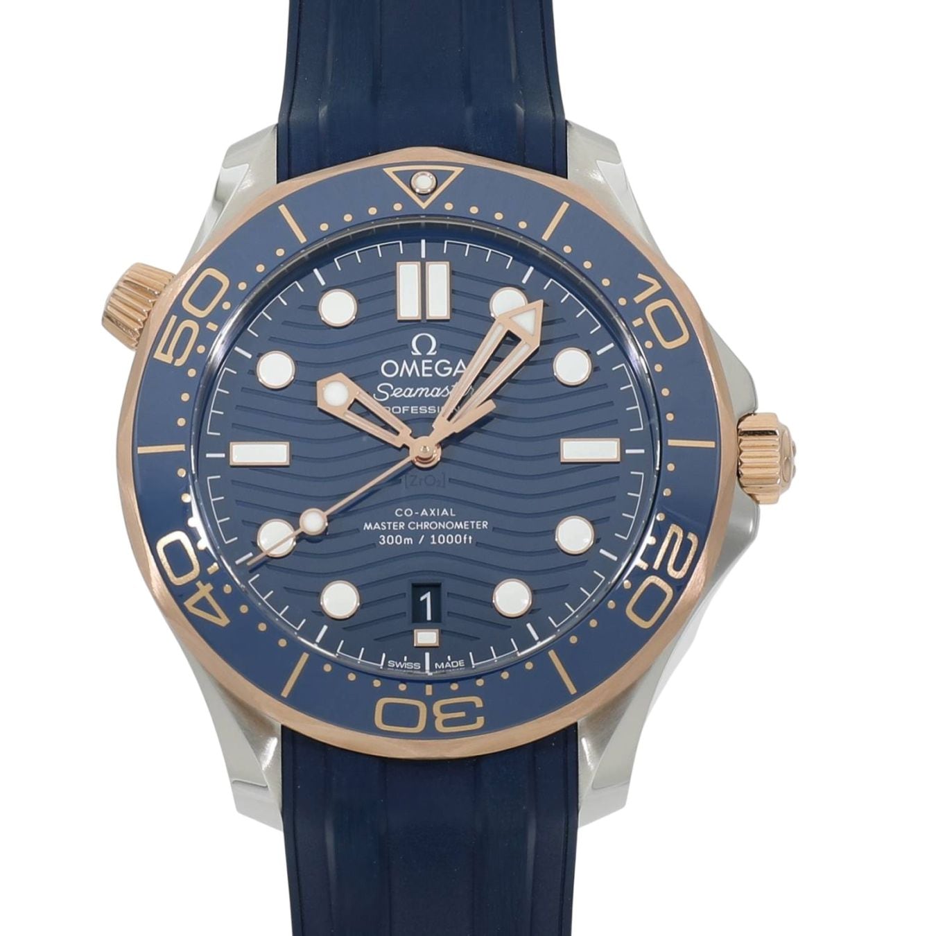 [未使用]オメガ シーマスター ダイバー 300m コーアクシャル マスター クロノメーター 42mm 210.22.42.20.03.002 ブルー メンズ