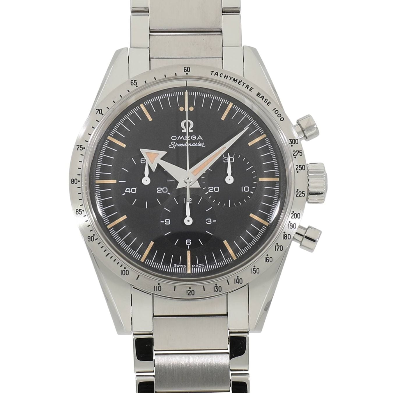 [中古]オメガ スピードマスター ’57 クロノグラフ 1957 トリロジー 世界3557本限定 311.10.39.30.01.001 ブラック メンズ