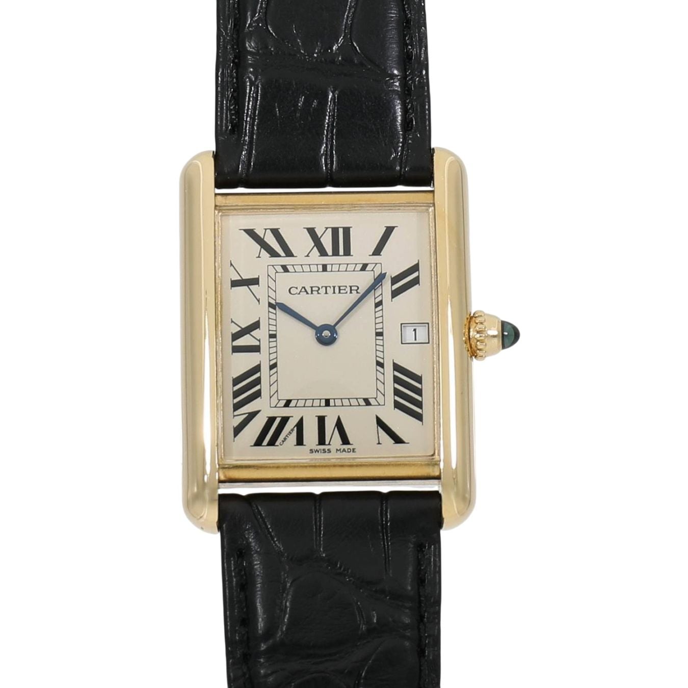 [中古]カルティエ タンク ルイ カルティエ ウォッチ ミディアム W1529756 アイボリー ユニセックス
