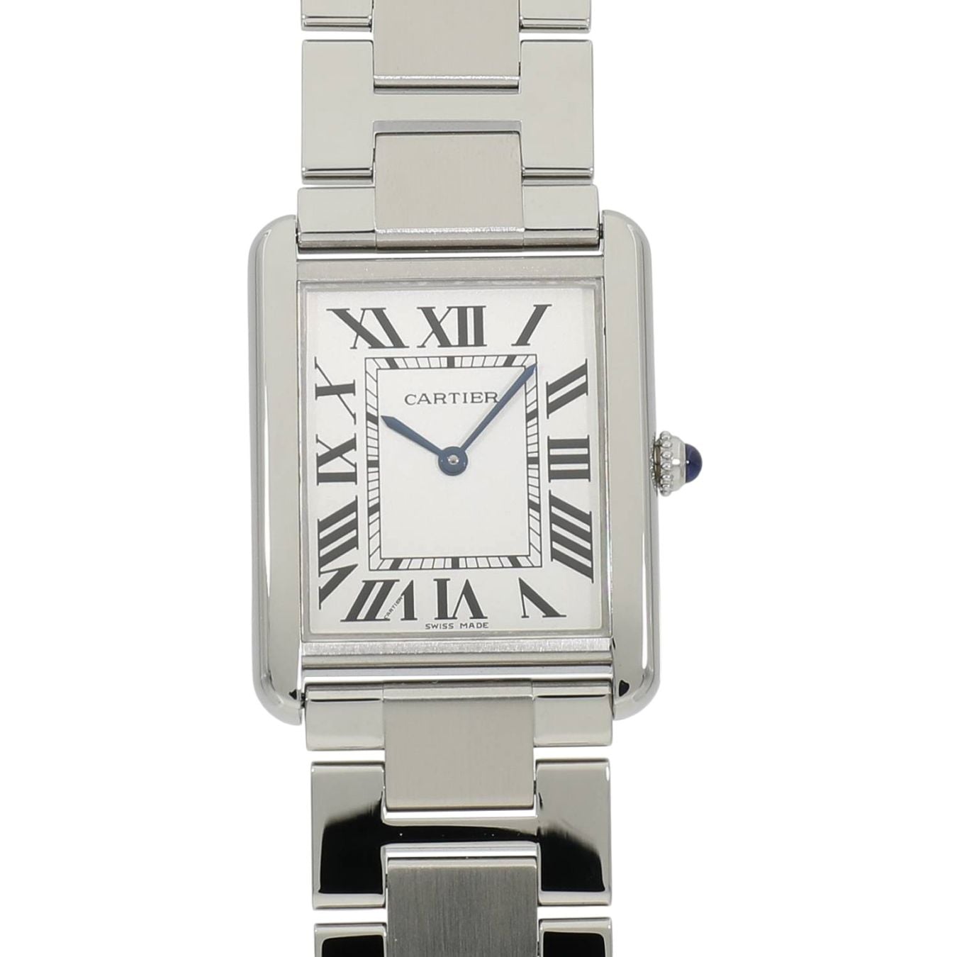 [中古]カルティエ タンク ソロ ウォッチ LM W5200014 シルバー ユニセックス