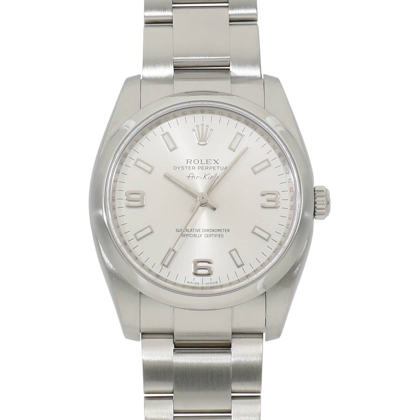 [中古]ロレックス エアキング 114200 Z番 シルバー 369 メンズ