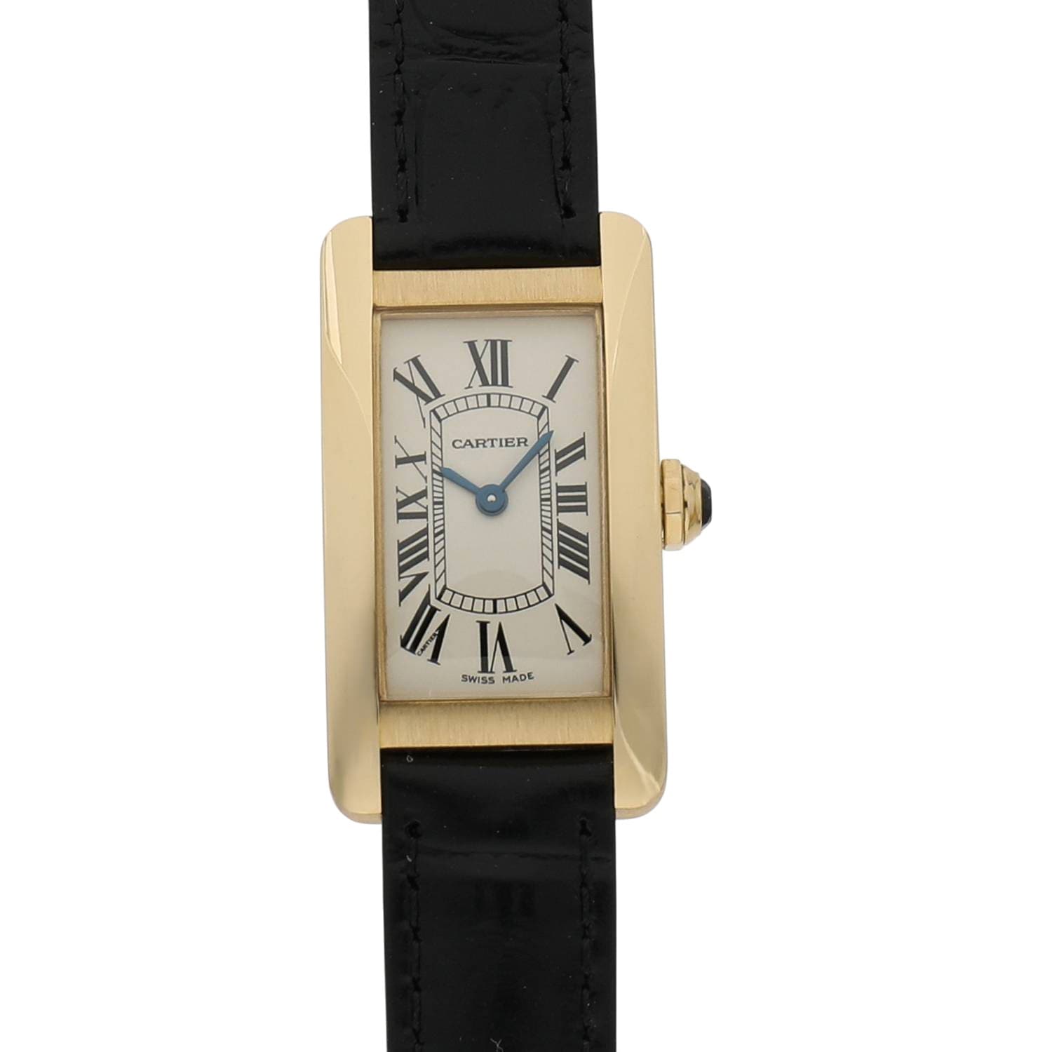 [中古]カルティエ タンク アメリカン ウォッチ SM W2601556 アイボリー レディース