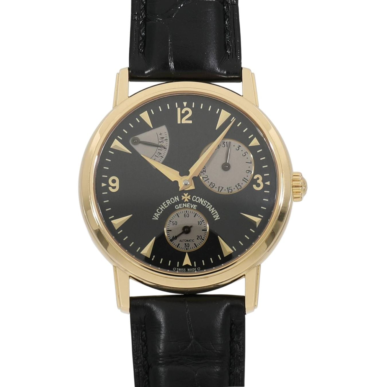 [中古]ヴァシュロンコンスタンタン パトリモニー クラシック リザーブドマルシェ 47200/000J-8753 ブラック×グレー メンズ