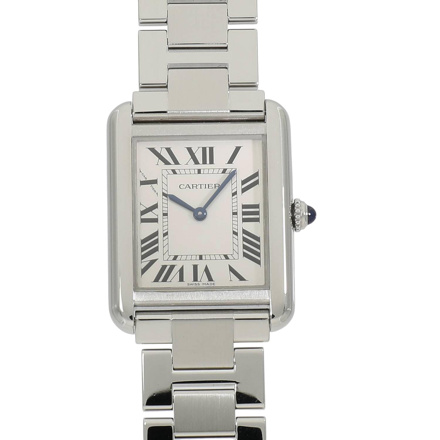 [中古]カルティエ タンク ソロ ウォッチ SM W5200013 シルバー レディース