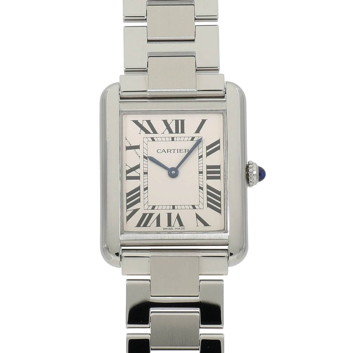 [中古]カルティエ タンク ソロ ウォッチ SM W5200013 シルバー レディース