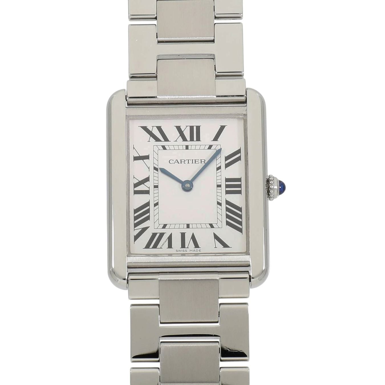 [中古]カルティエ タンク ソロ ウォッチ LM W5200014 シルバー ユニセックス
