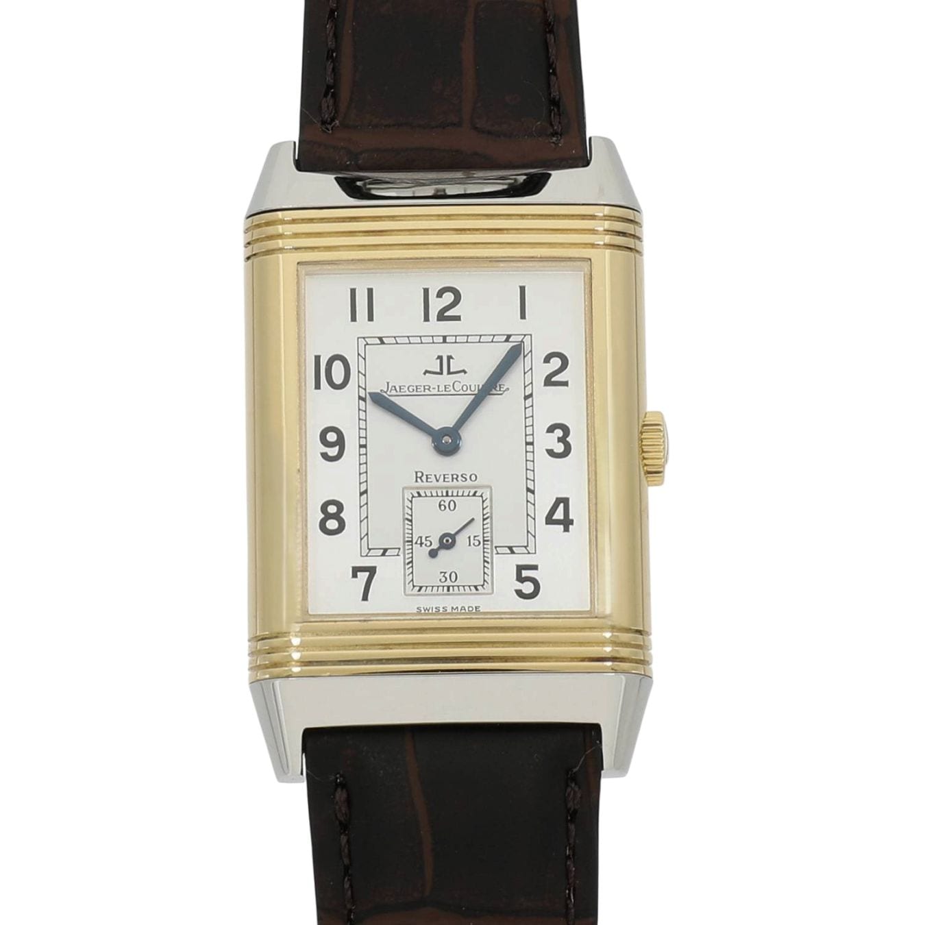 [中古]ジャガールクルト ビッグ レベルソ Q270542H(270.5.62) シルバー メンズ