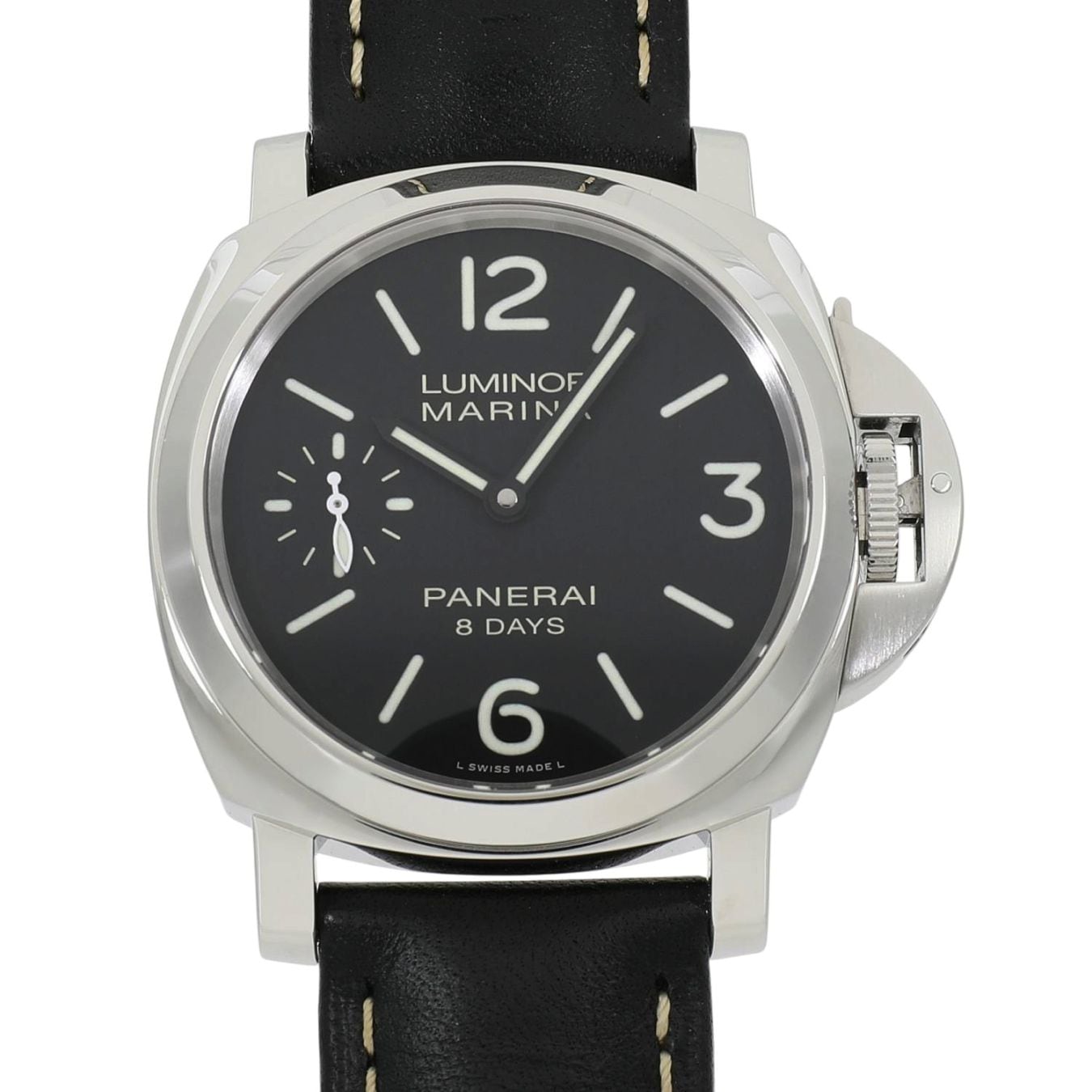 [中古]パネライ ルミノール マリーナ 8デイズ PAM00510 T番 ブラック メンズ