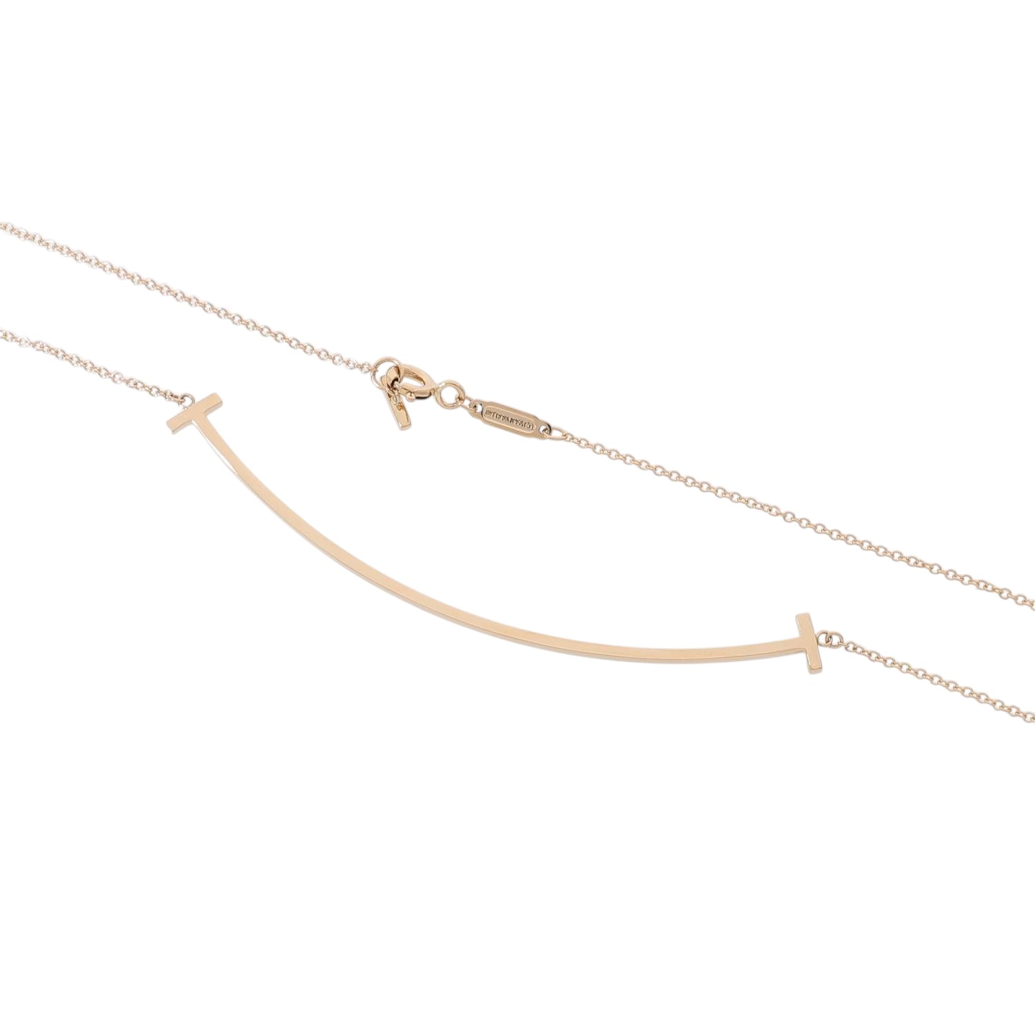 T30053 | [中古]ティファニー Tスマイル ペンダント ラージ ネックレス