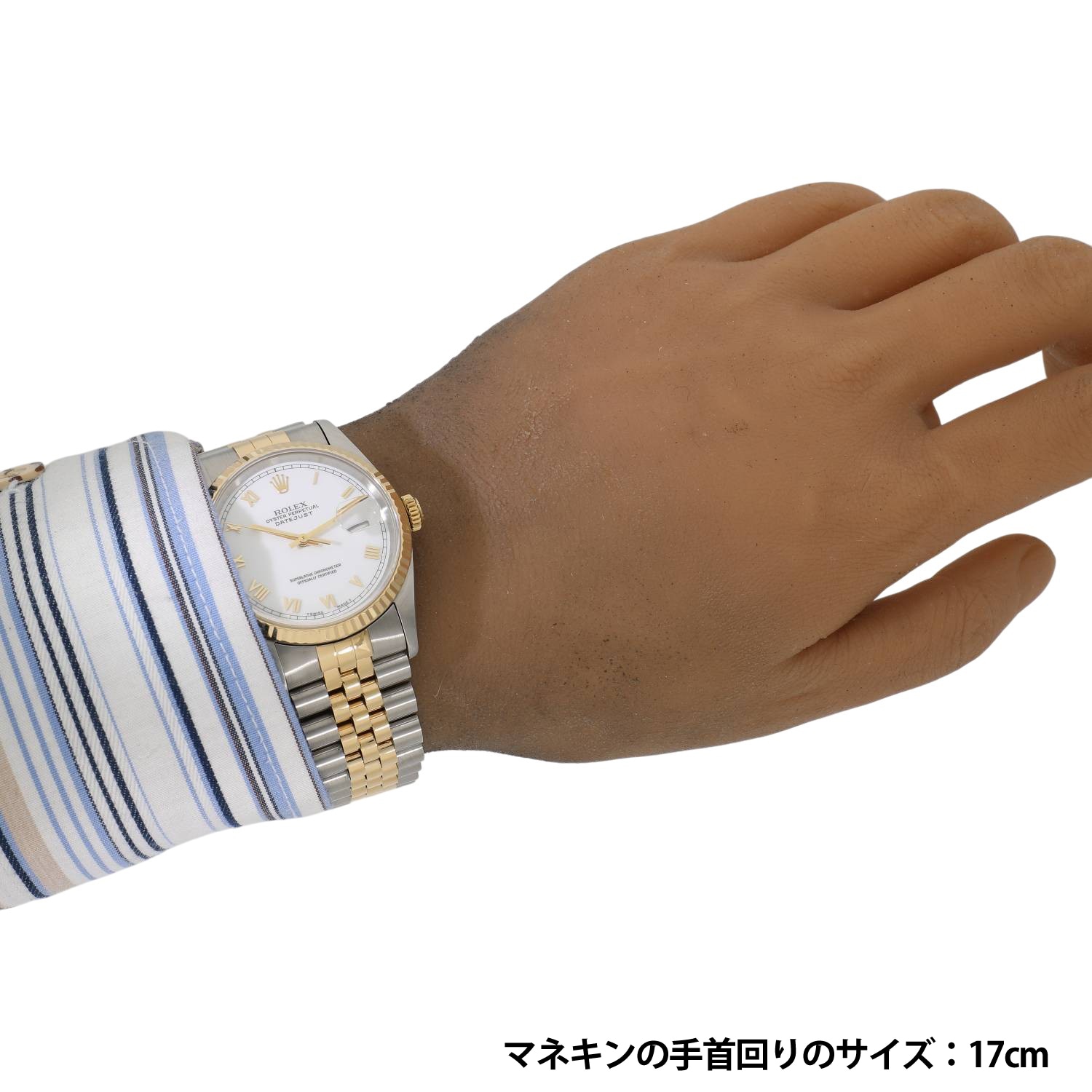 R11889 | [中古]ロレックス デイトジャスト 16233 X番 ホワイトローマ