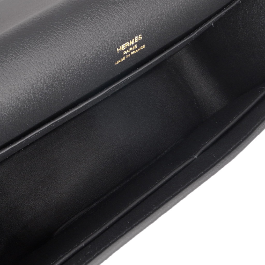 H4900 | [新品]エルメス ゲタ ブラック シェブルミゾル ゴールド
