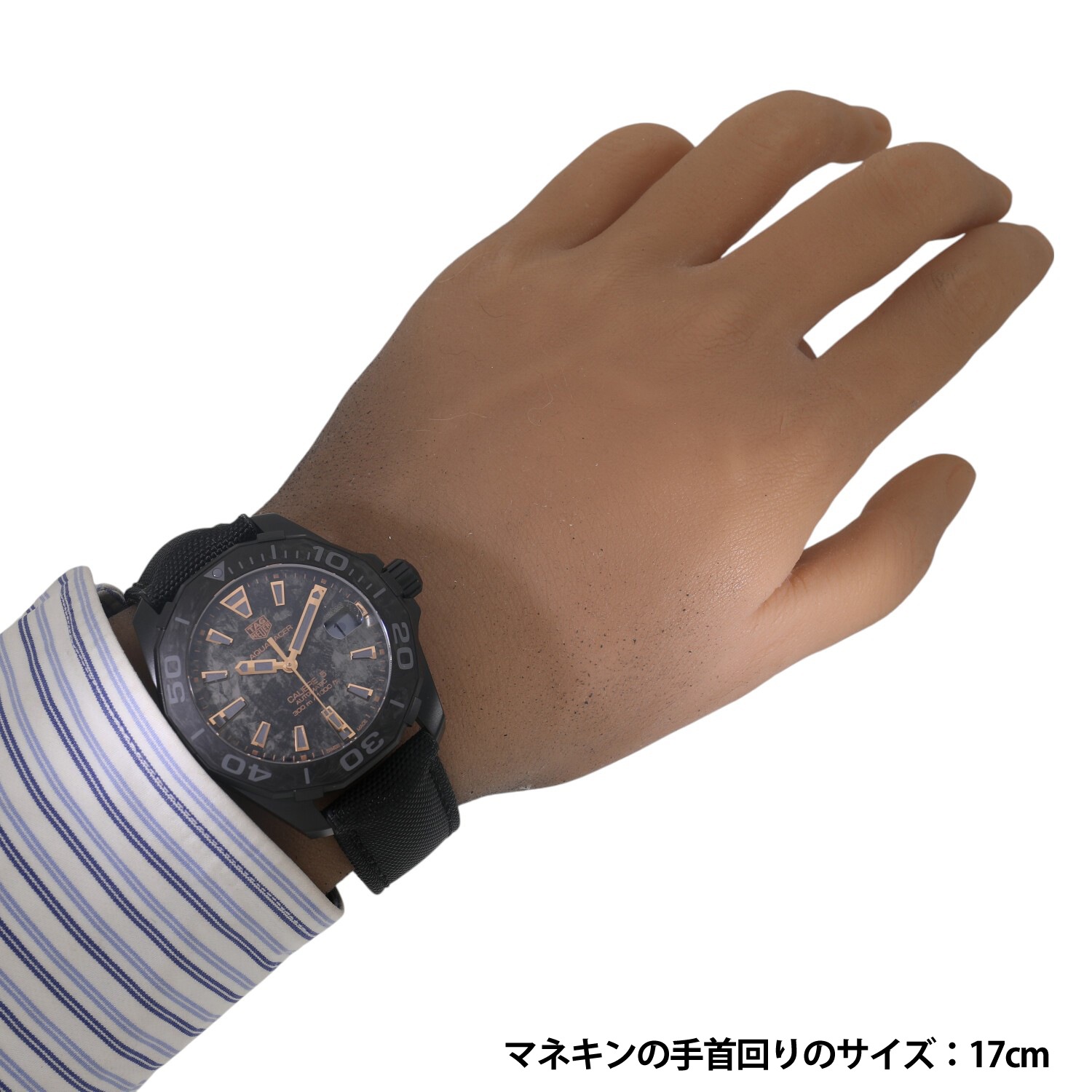 [中古]タグホイヤー アクアレーサー カーボンコレクション キャリバー5 世界限定750本 WBD218A.FC6445 ブラック メンズ