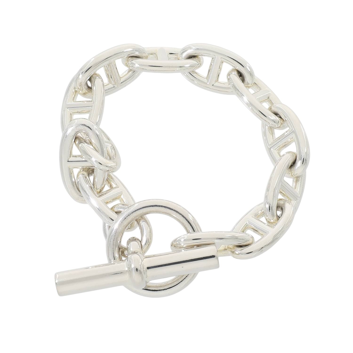 H30050 | [未使用]エルメス シェーヌダンクル GM 12コマ シルバー925