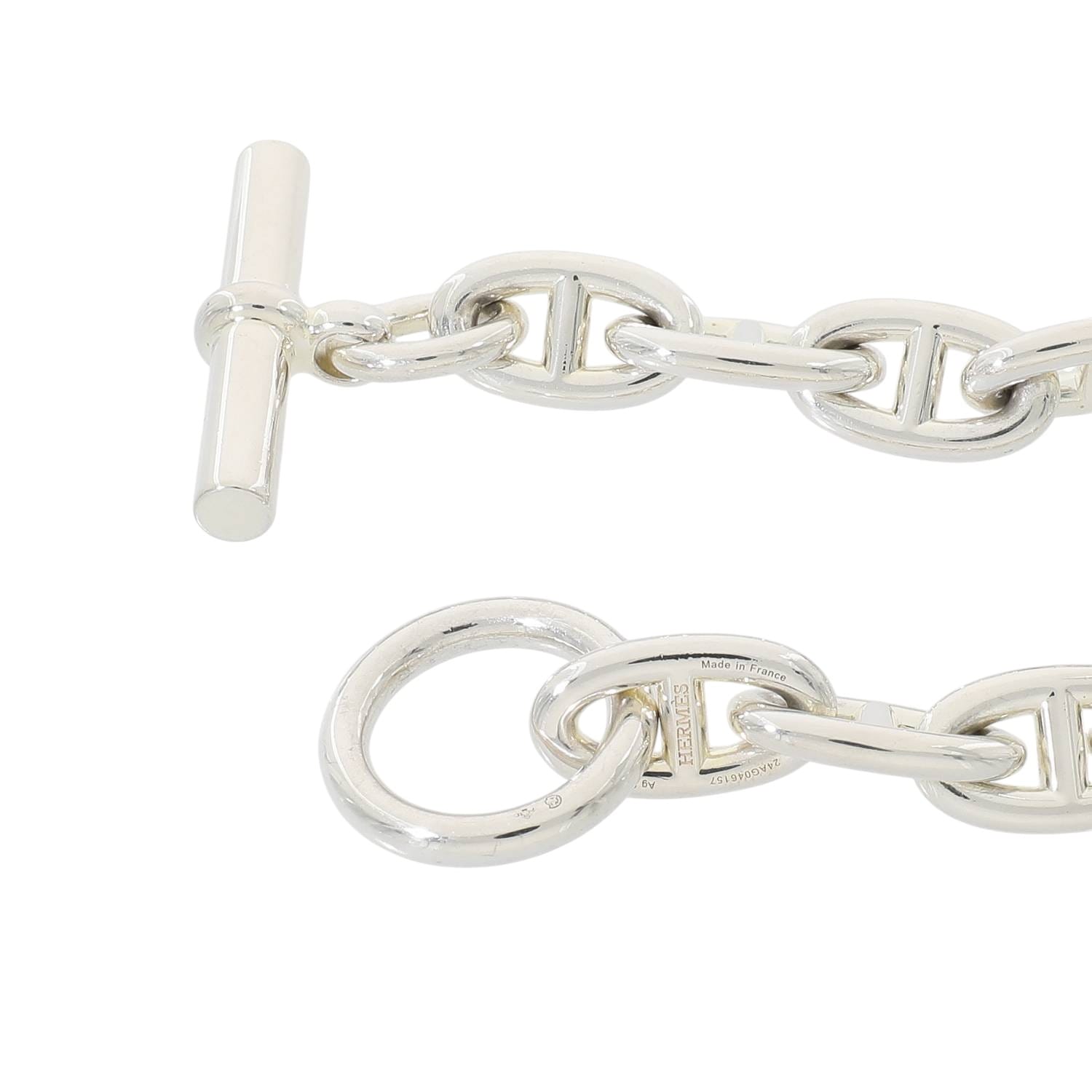 H30050 | [未使用]エルメス シェーヌダンクル GM 12コマ シルバー925