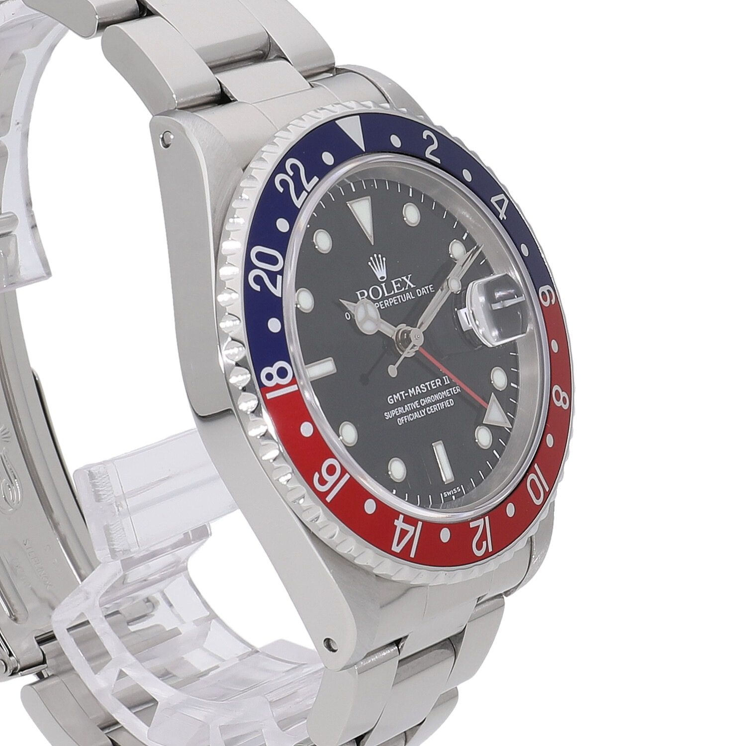 R6202 | [中古]ロレックス GMTマスターII 赤青/ペプシ ブラック 16710
