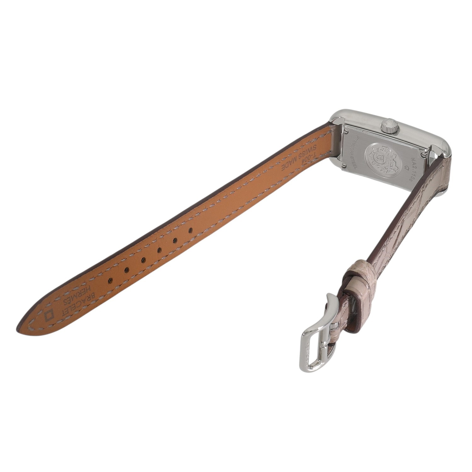 新品未使用HERMESエルメス ナンタケットPMダイヤ付 黒ベルト HERMES】エルメス『ナンタケット PM 29mm ダイヤ』NA2.133