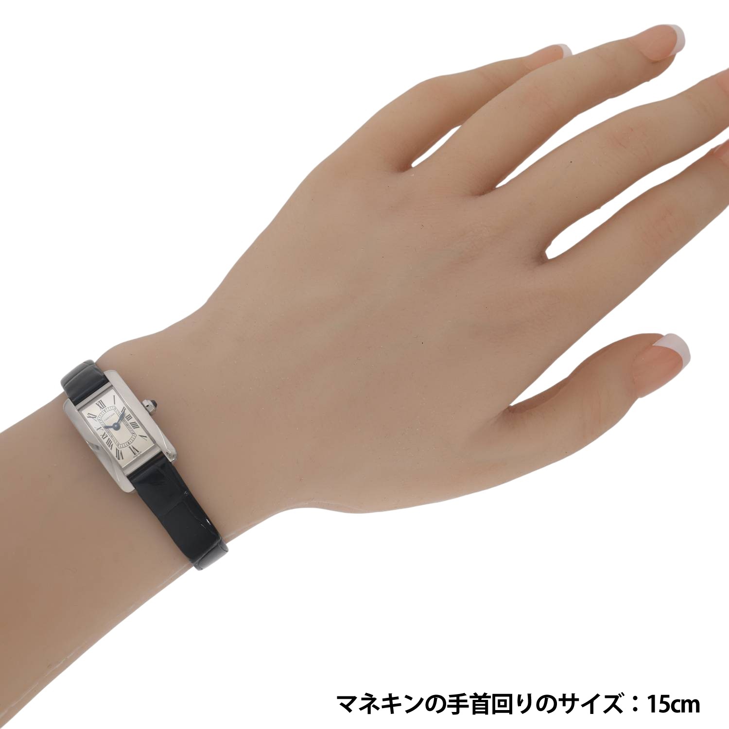 C10504 | [中古]カルティエ タンクアメリカン ミニ WSTA0081 シルバー  