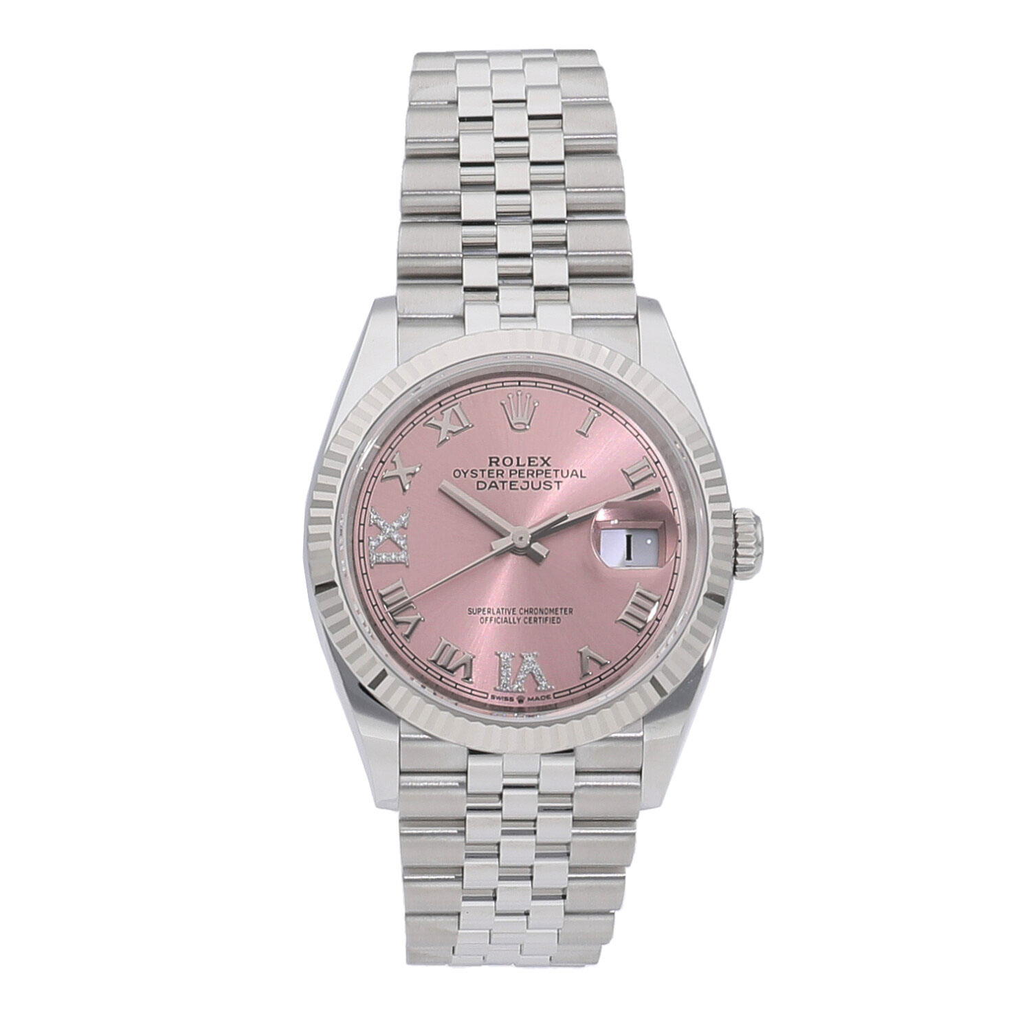 ピンク Rolex Submariner Date Pink Lady - Crescent Watch Guys