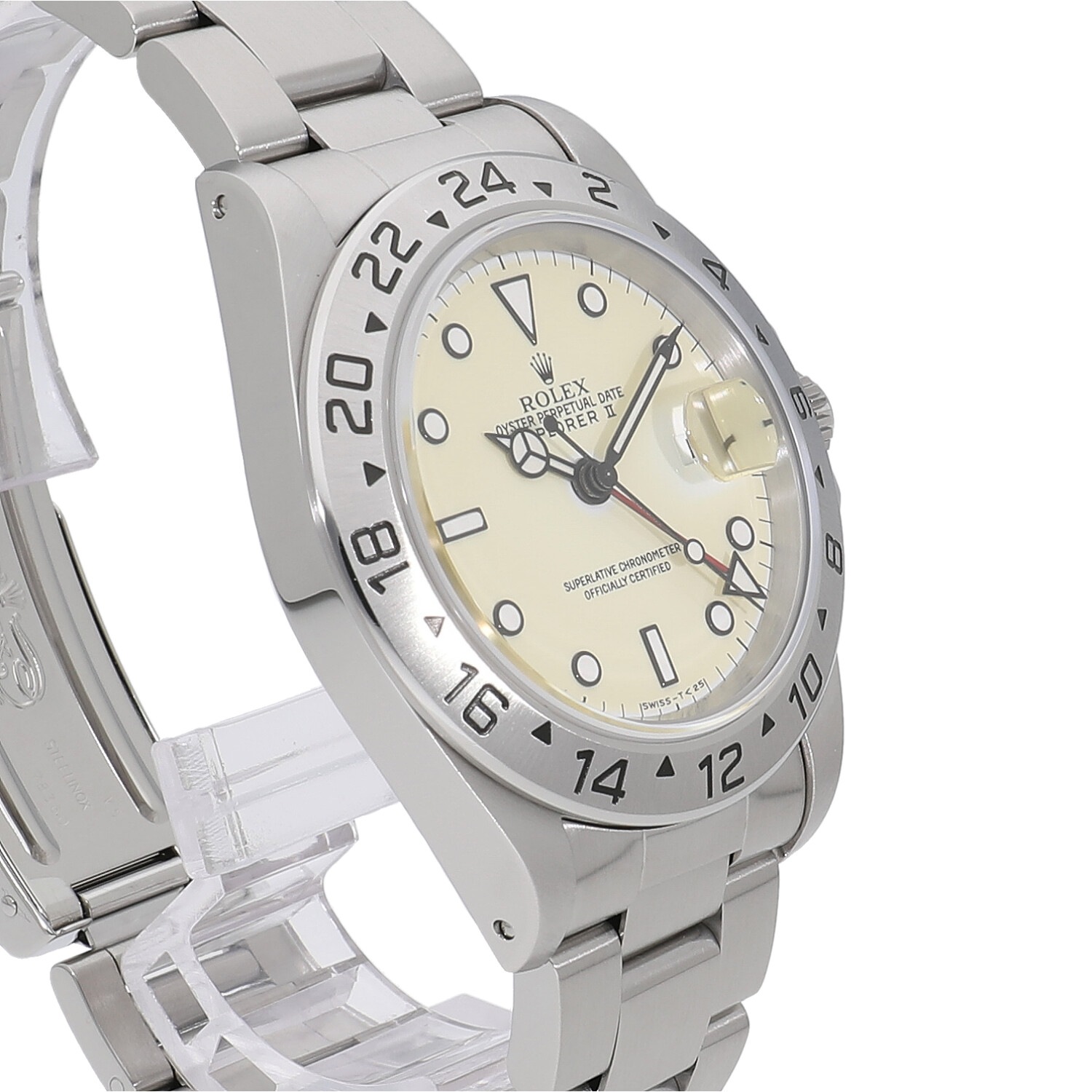 R6204 | [中古]ロレックス エクスプローラーII アイボリー 16570 T番