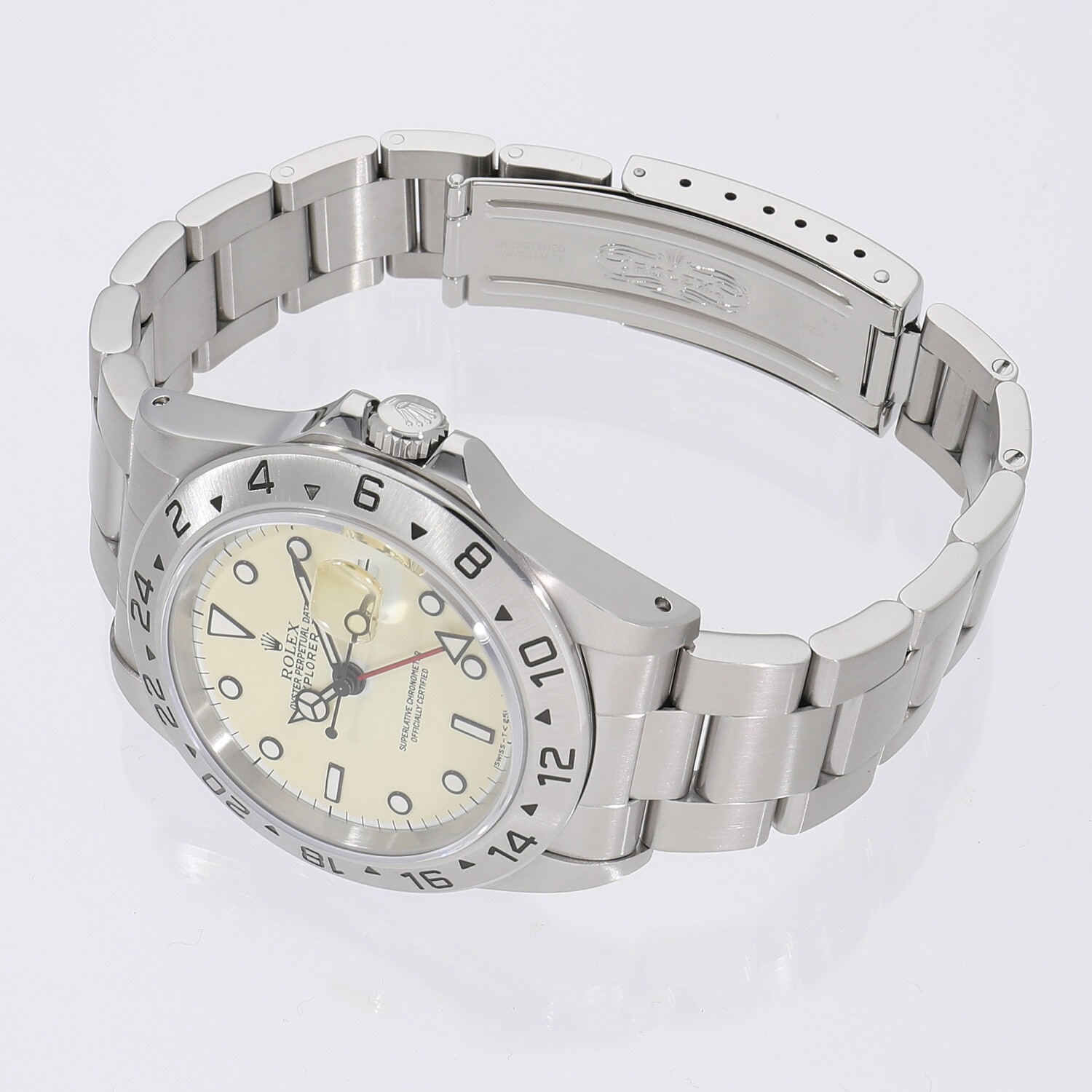 R6204 | [中古]ロレックス エクスプローラーII アイボリー 16570 T番