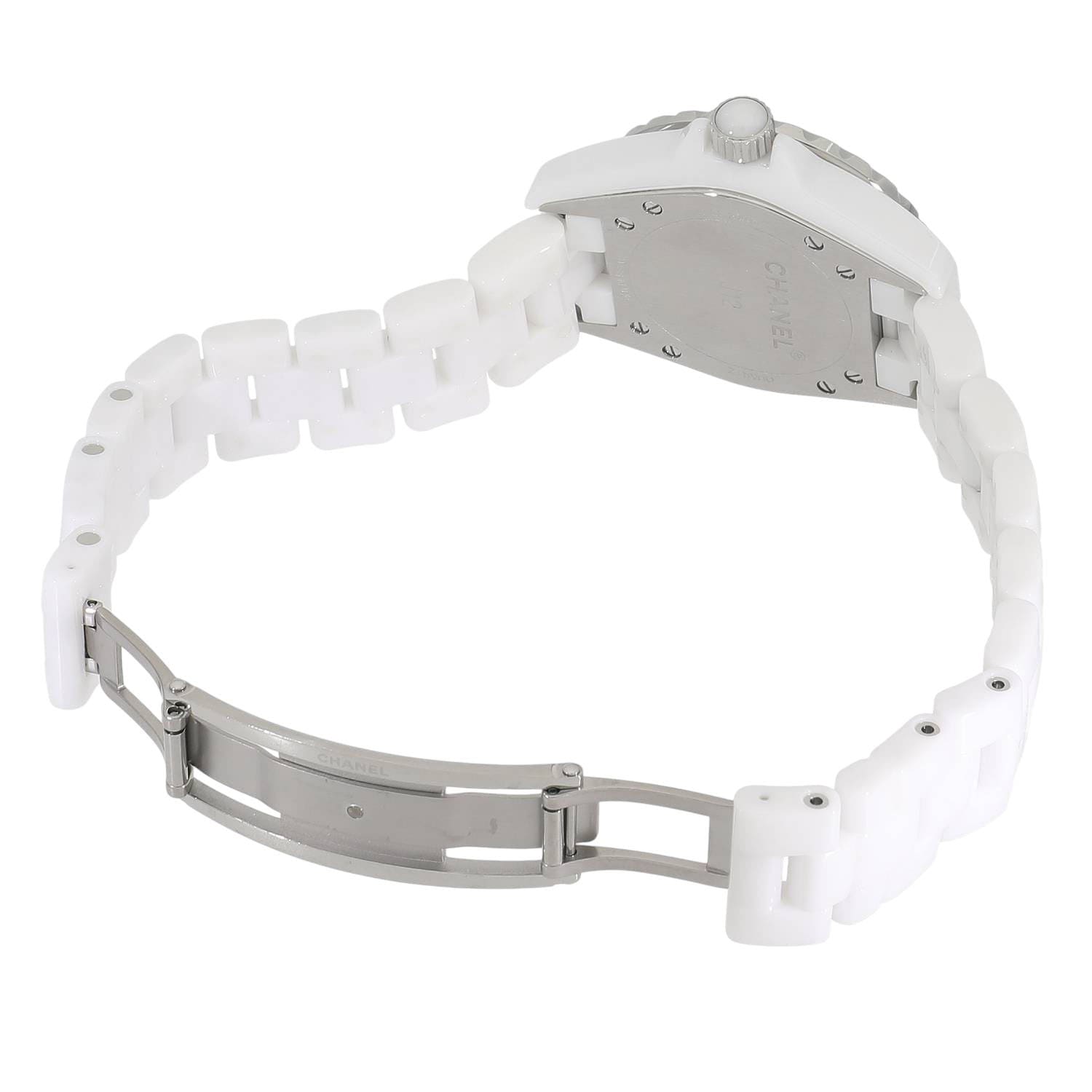 C10405 | [中古]シャネル J12 ホワイトセラミック 33MM ピンク  