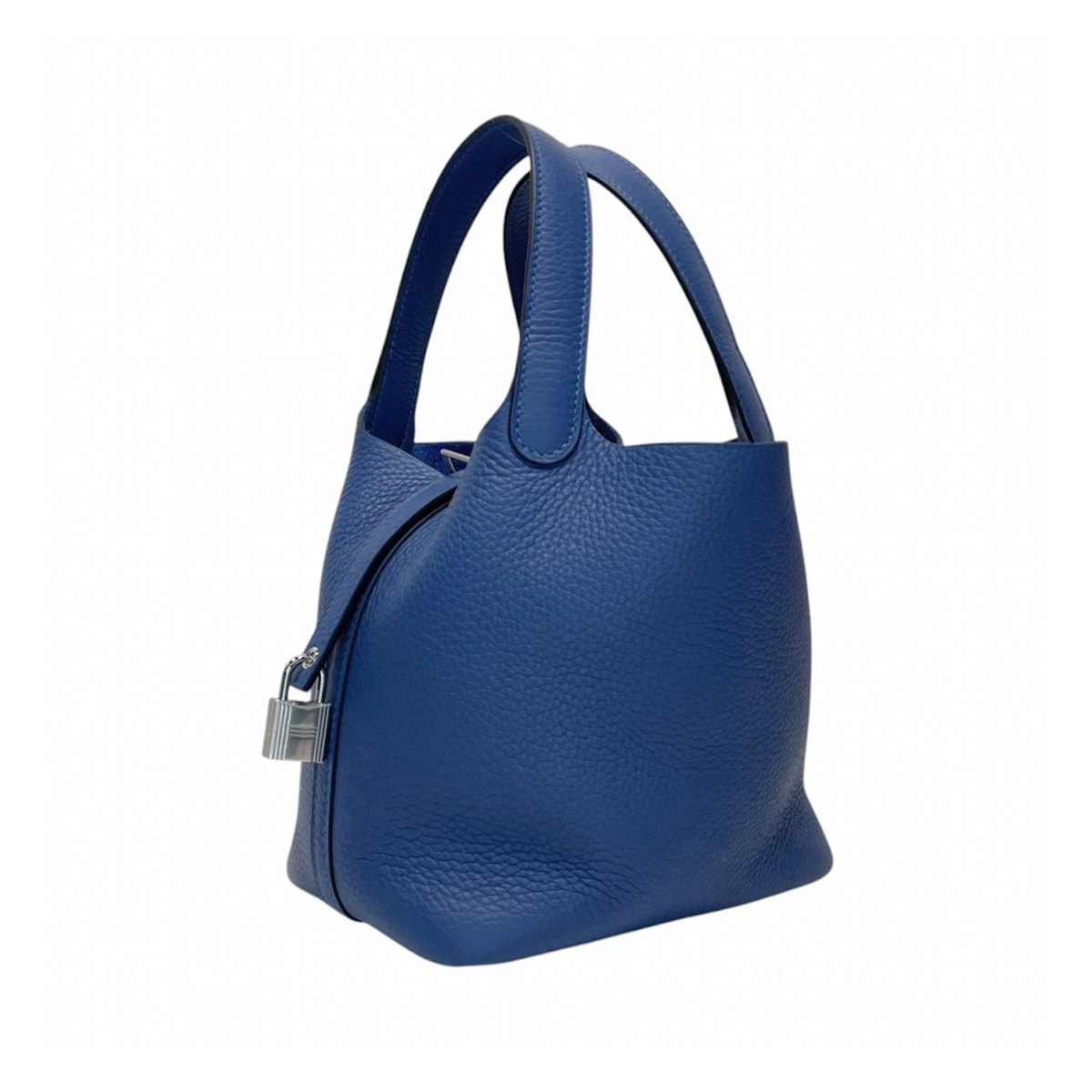 1円超美品☆エルメス☆ピコタンGM　トリヨンクレマンス　ブルージーン　SV金具　□K刻印【HERMES】 エルメス ピコタンロックPM 18 トリヨンクレマンス