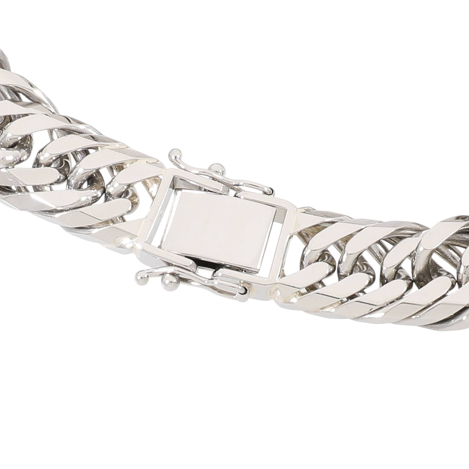 [中古]喜平 PT850 8面 トリプル ブレスレット 造幣局刻印有り