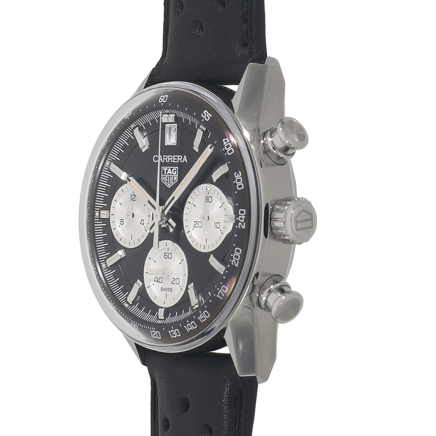 タグホイヤー　クロノグラフ　コンビ　ブラックフェイ タグホイヤー クロノグラフ コンビ ブラックフェイ メンズ