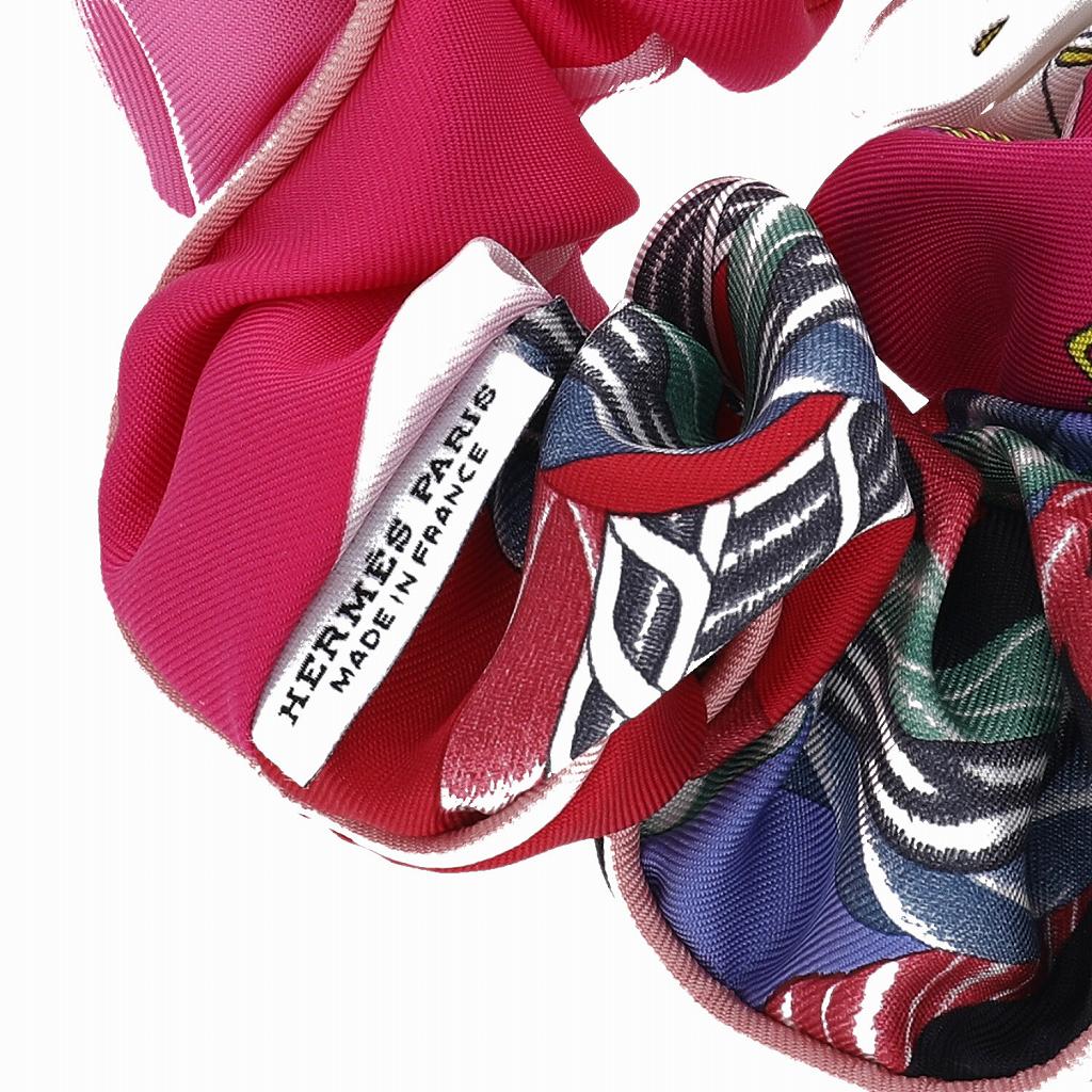 H3209 | [新品]エルメス シュシュ クラウディア シルク マルチカラー